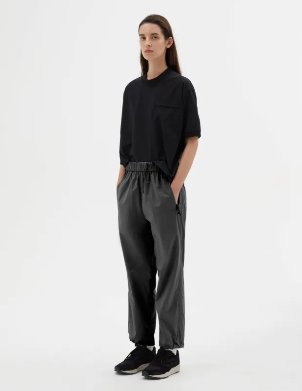 MIZUNO RAIN TROUSER | LIGHTWEIGHT NYLON TASLAN | MID GREY sold by Margaret Howell