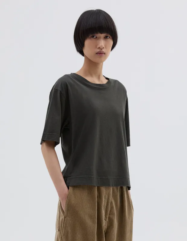MHL. SIMPLE T SHIRT | COTTON LINEN JERSEY | ASSAM sold by Margaret Howell
