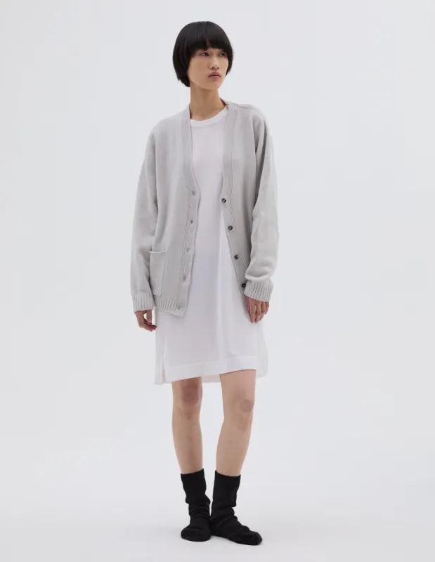 SEAMLESS BED CARDIGAN | MERINO CASHMERE | FEATHER sold by Margaret Howell