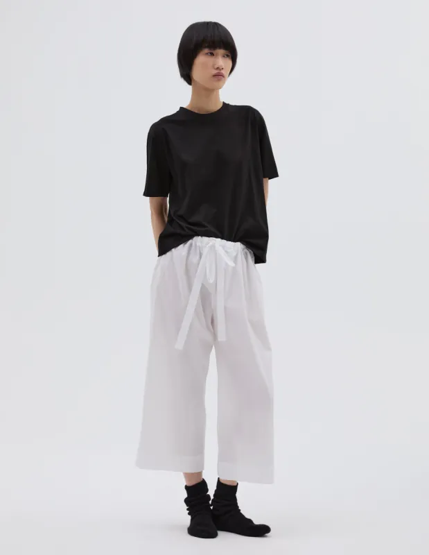 CROPPED PJ PANT | FINE LIGHTWEIGHT COTTON | WHITE sold by Margaret Howell