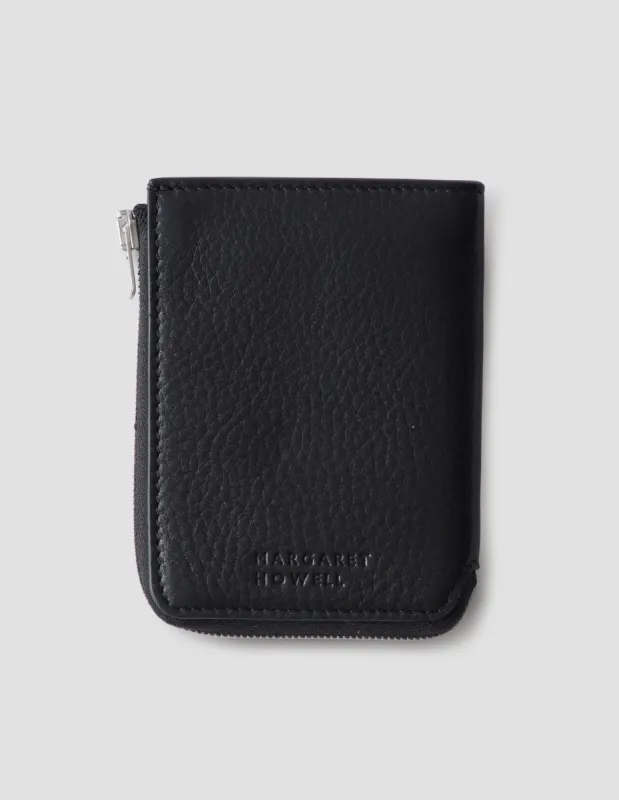 TRAVEL POCKET WALLET | SMOOTH SADDLE LEATHER  | BLACK made by Margaret Howell
