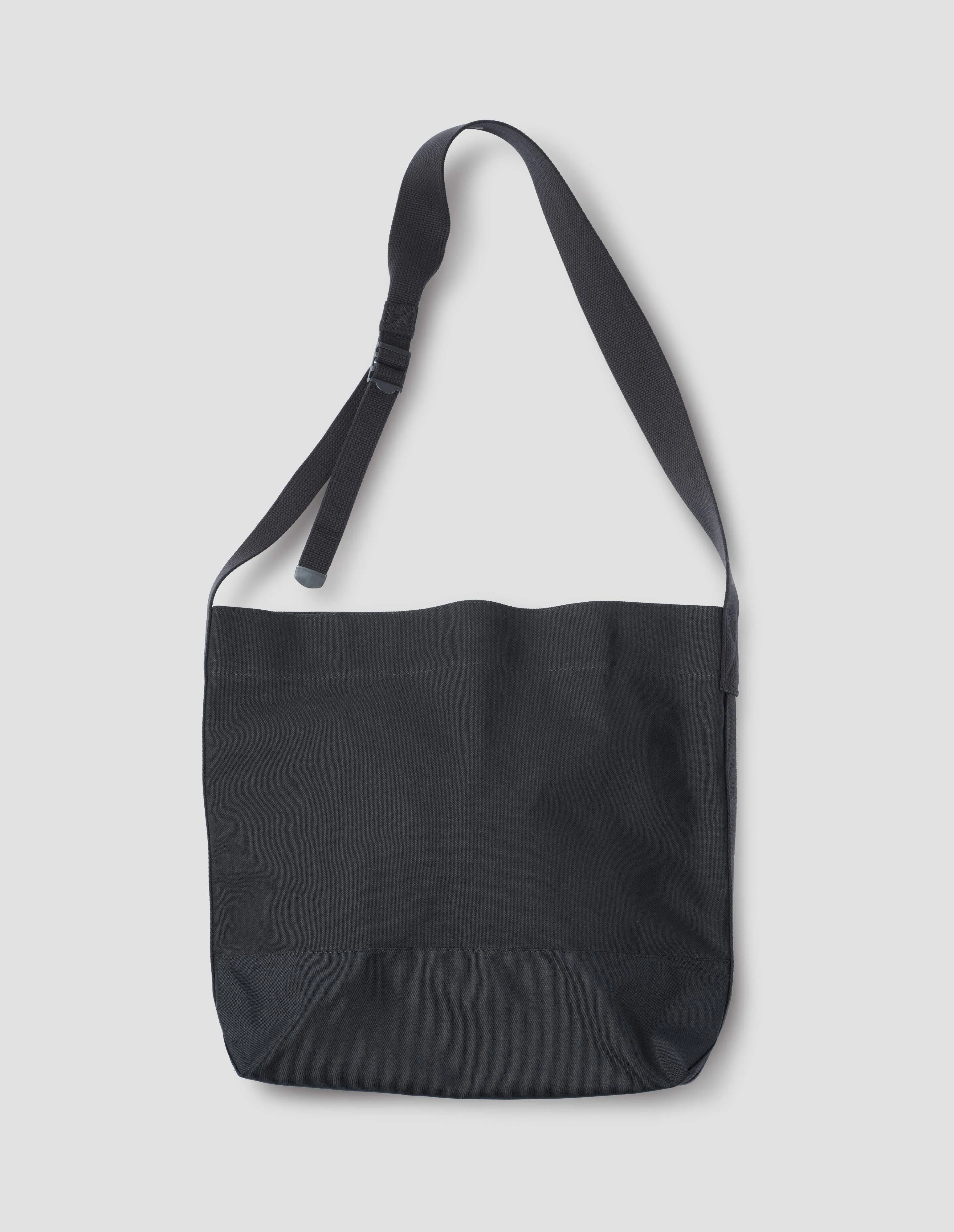 MHL. CANVAS SHOULDER TOTE | HEAVY COTTON CANVAS | BLACK sold by Margaret Howell