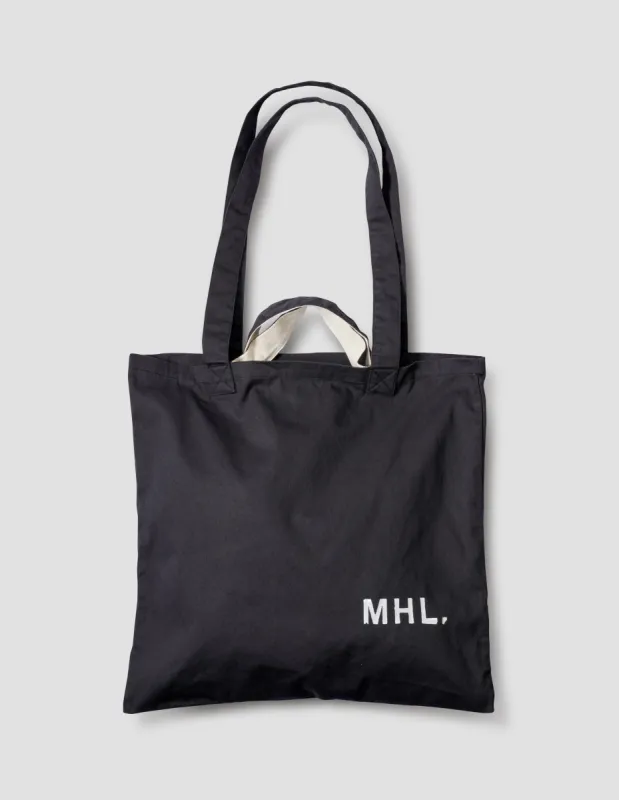 MHL. SHOPPER | LIGHT COTTON DRILL
 | BLACK sold by Margaret Howell