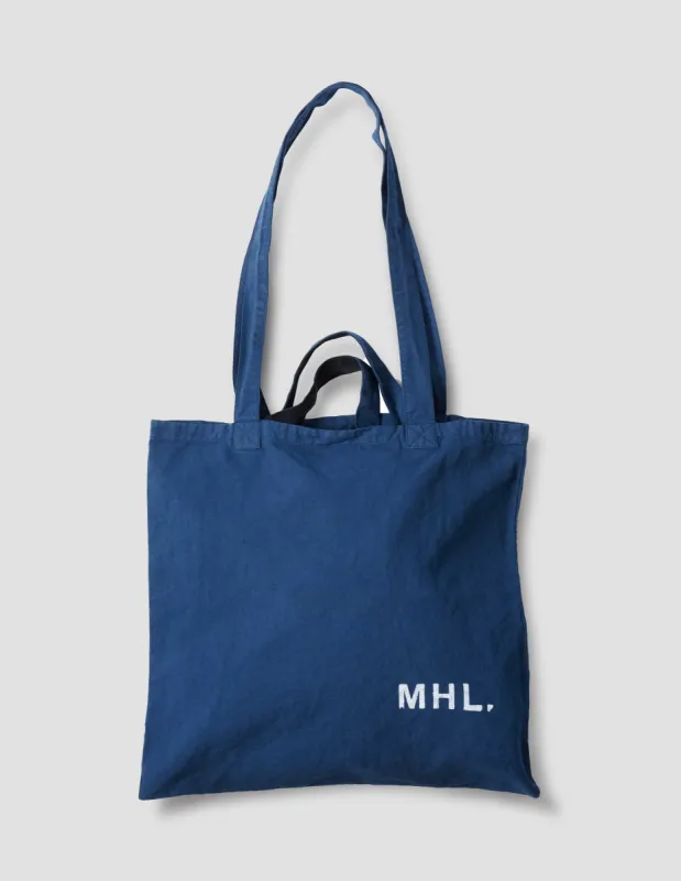 MHL. SHOPPER | LINEN COTTON TWILL | WORKWEAR BLUE sold by Margaret Howell
