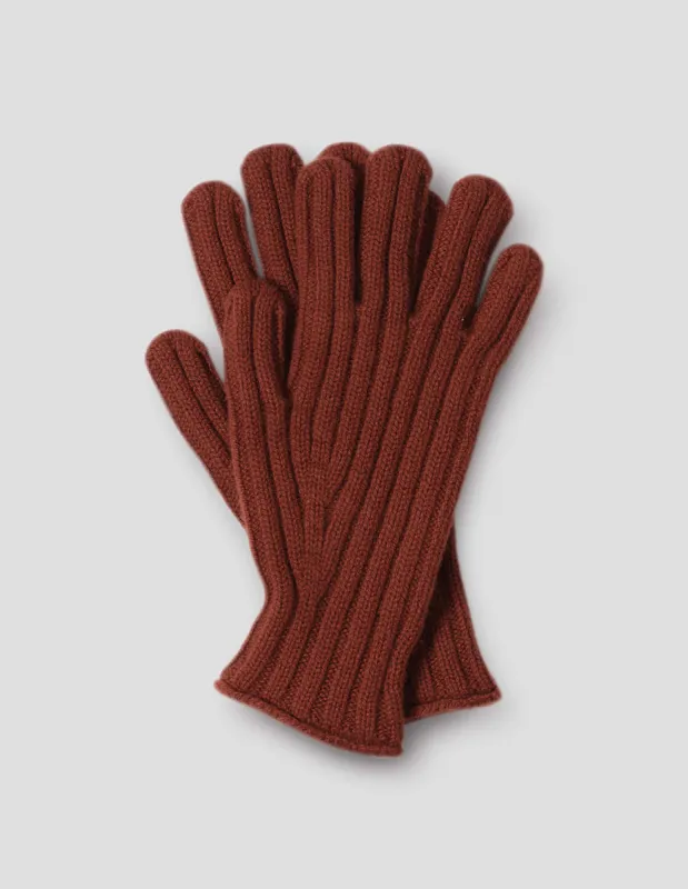 WIDE RIB GLOVE | MERINO CASHMERE | HARISSA sold by Margaret Howell