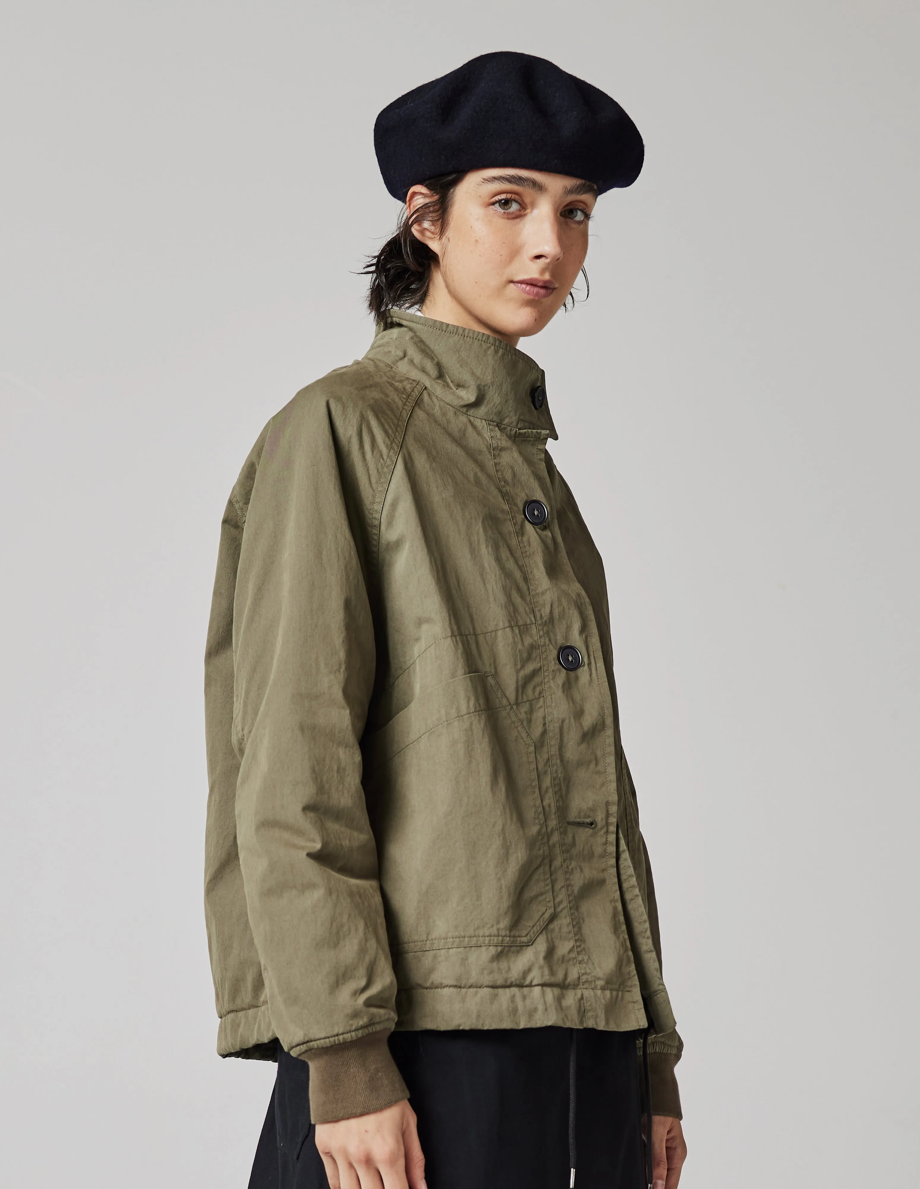 MHL. WOOL BERET | FELTED WOOL | BLACK sold by Margaret Howell product image thumbnail 4