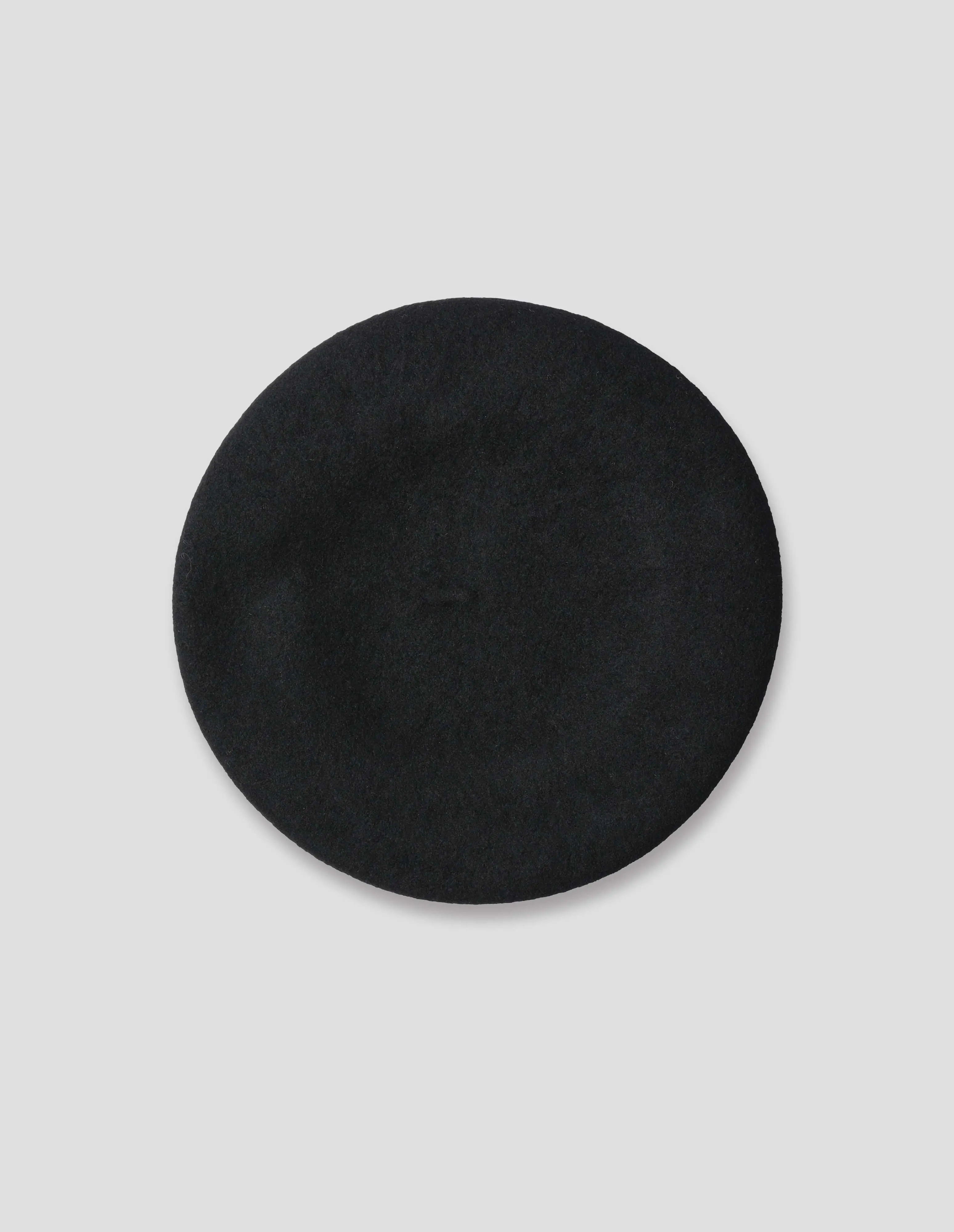 MHL. WOOL BERET | FELTED WOOL | BLACK sold by Margaret Howell