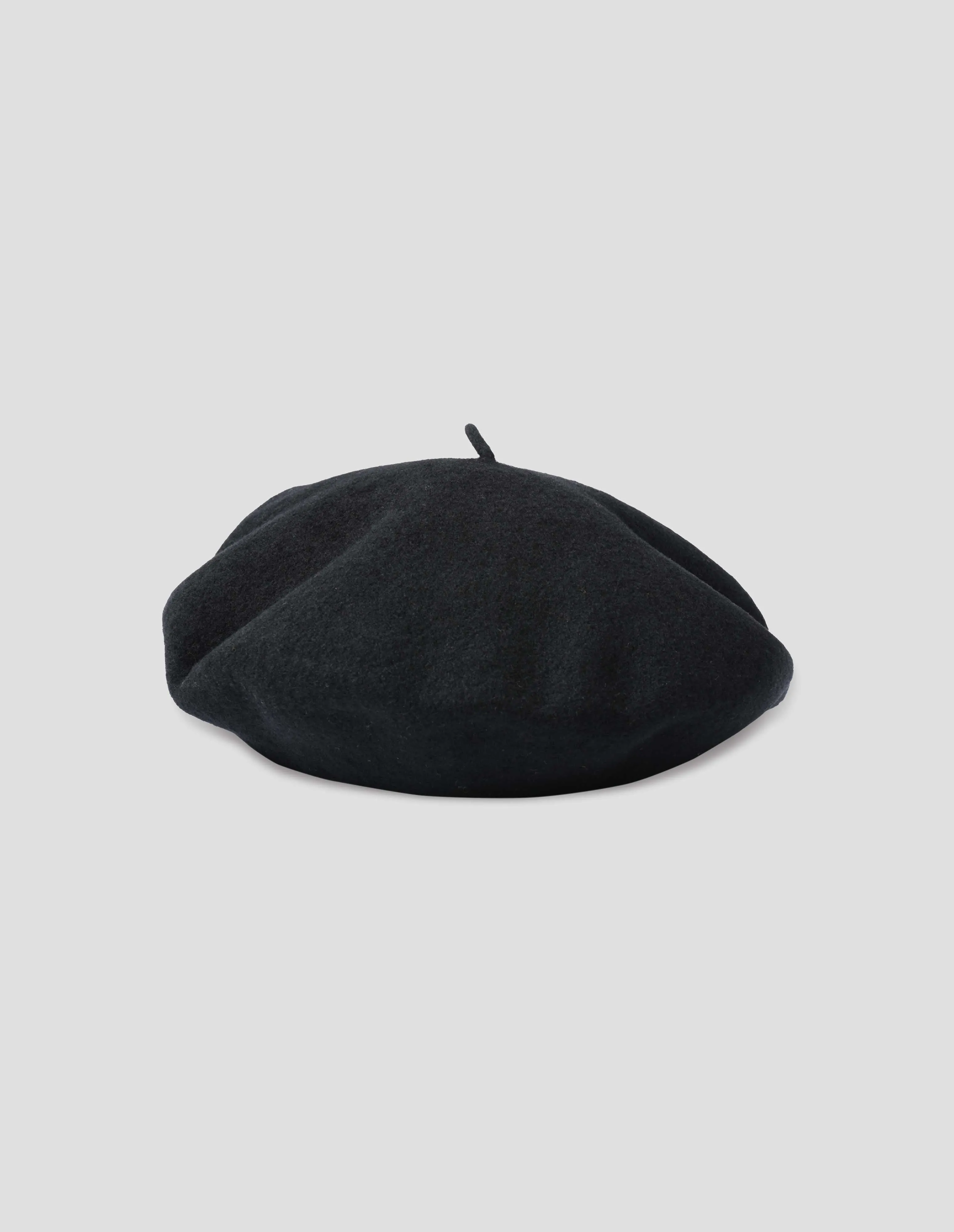 MHL. WOOL BERET | FELTED WOOL | BLACK sold by Margaret Howell product image thumbnail 2