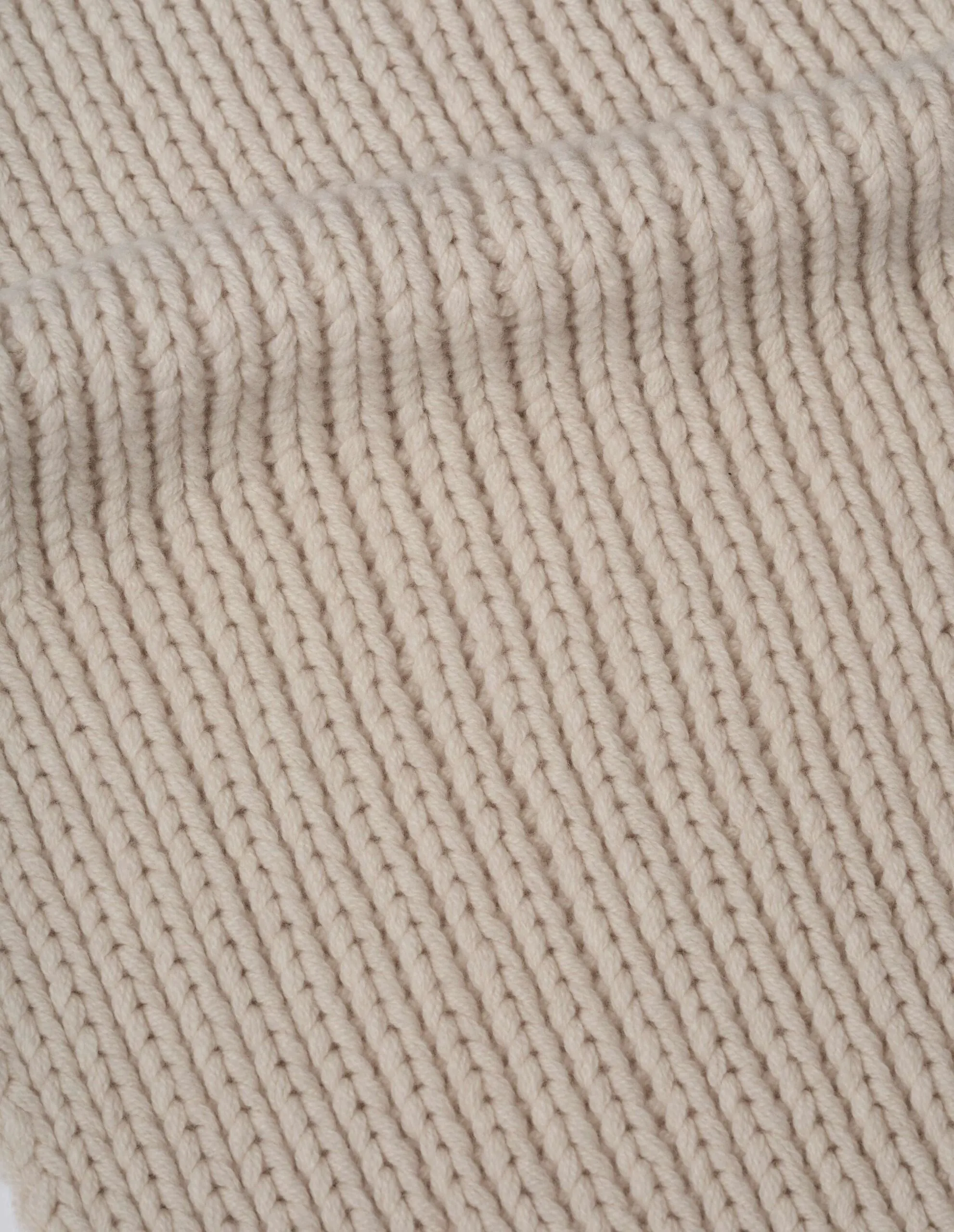 CHUNKY RIB SCARF | MERINO CASHMERE | CREAM sold by Margaret Howell product image thumbnail 2