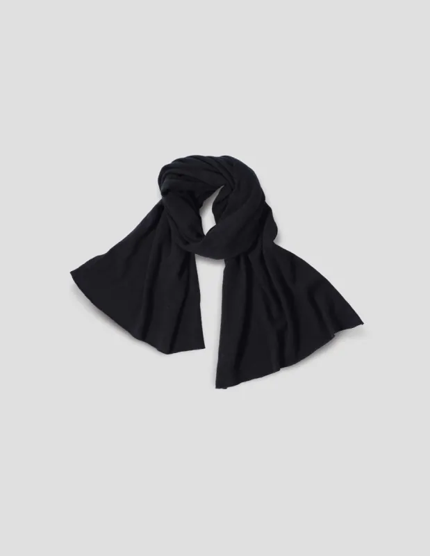 OVERSIZED SCARF | CASHMERE | BLACK sold by Margaret Howell