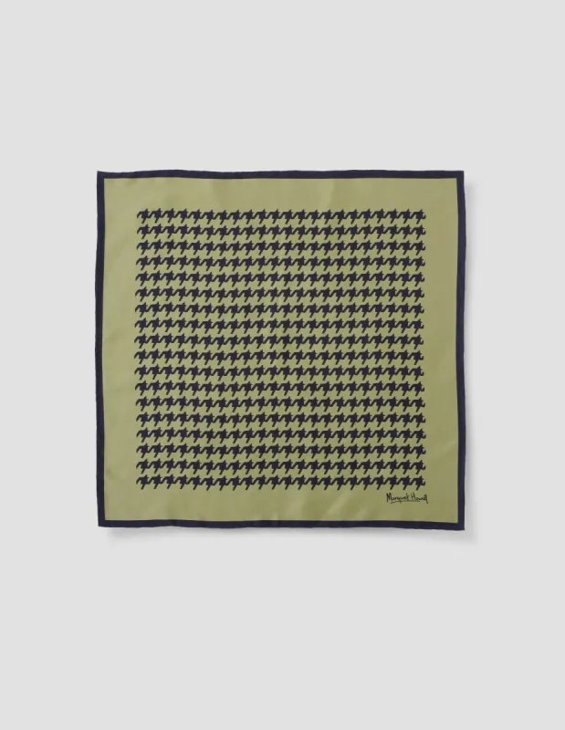 GLENCHECK SCARF | SILK
| SAGE / INK sold by Margaret Howell