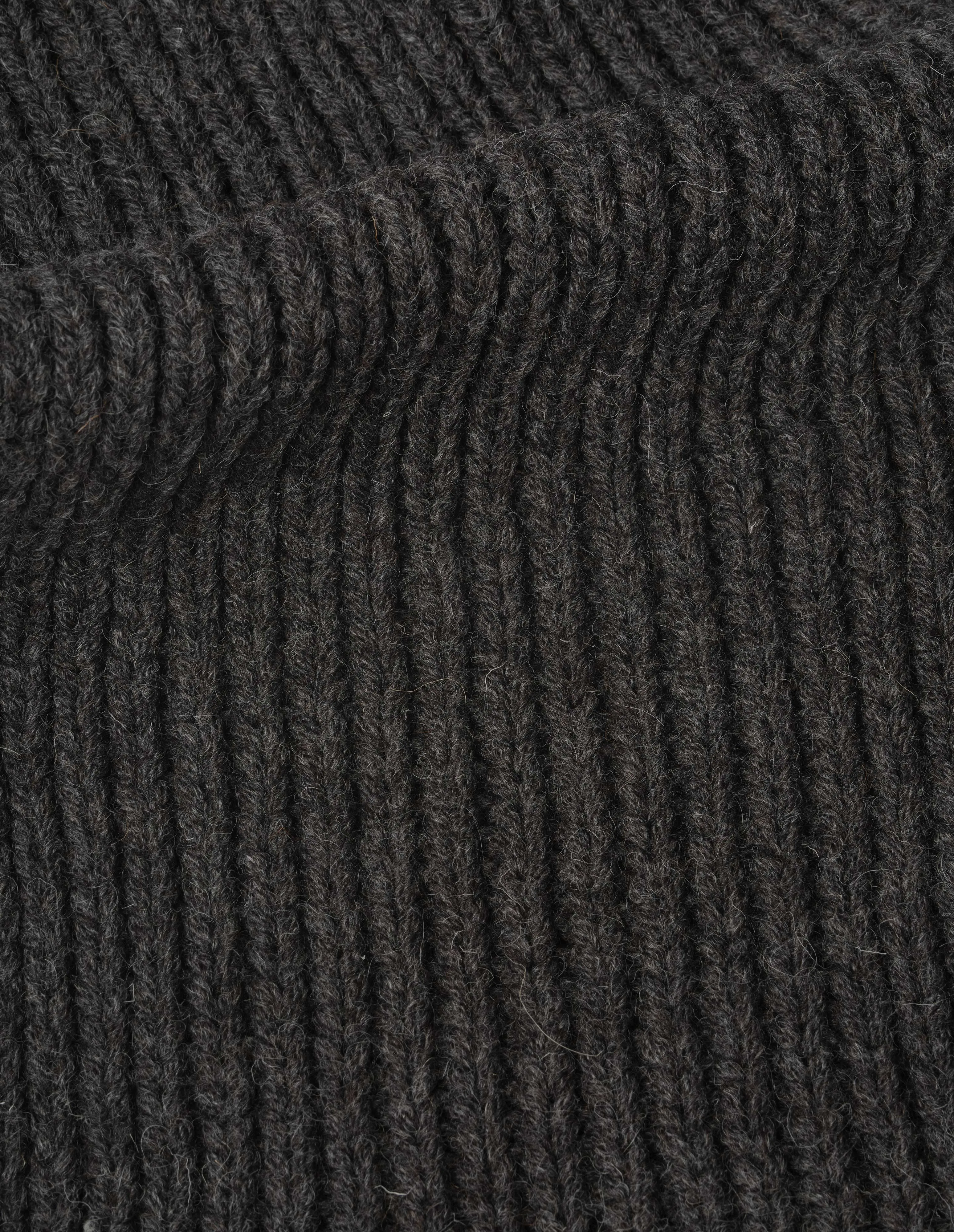MHL. HEAVY RIB SCARF | BRITISH WOOL | GRAPHITE sold by Margaret Howell product image thumbnail 2