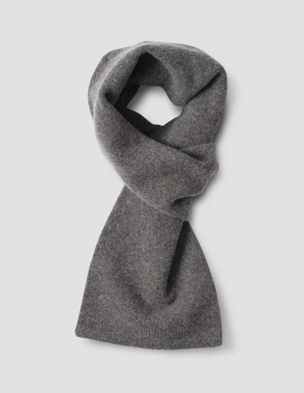 MHL. PULL THROUGH SCARF | LAMBSWOOL | GREY HEATHER sold by Margaret Howell