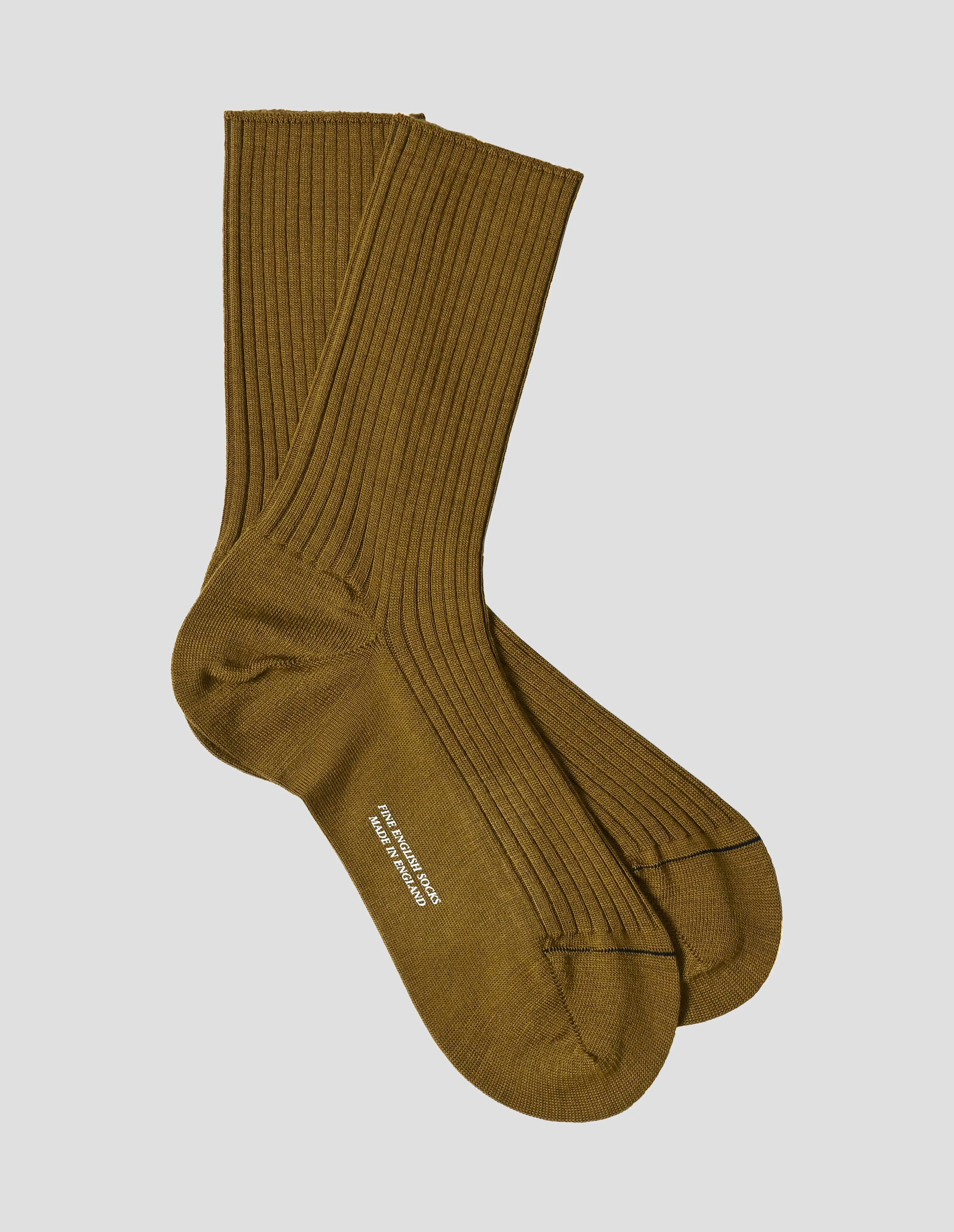 FULL RIB SOCK | FINE MERINO | MUSTARD sold by Margaret Howell