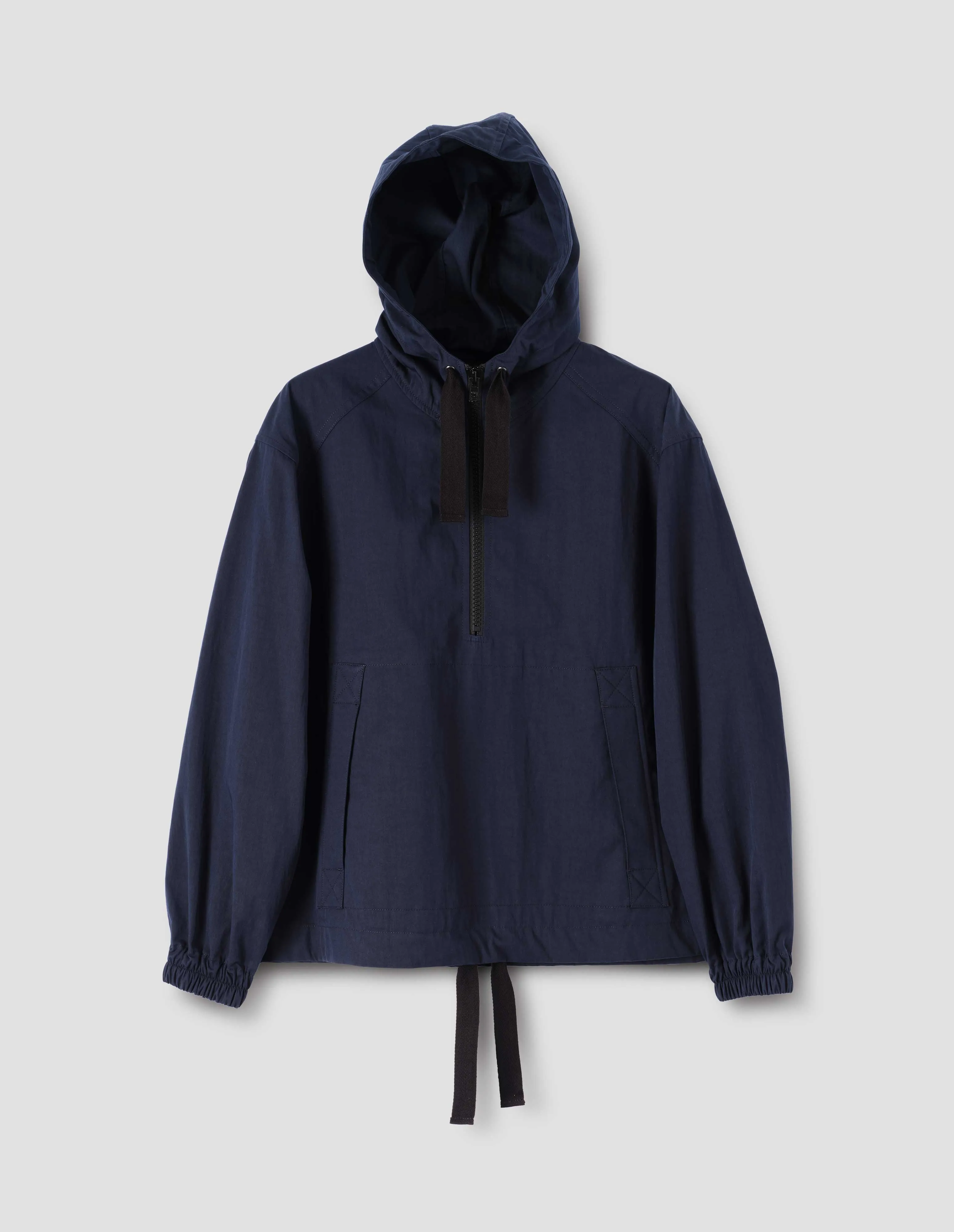MHL. HOODED WINDCHEATER | PROOFED COTTON NYLON | NAVY sold by Margaret Howell product image thumbnail 4