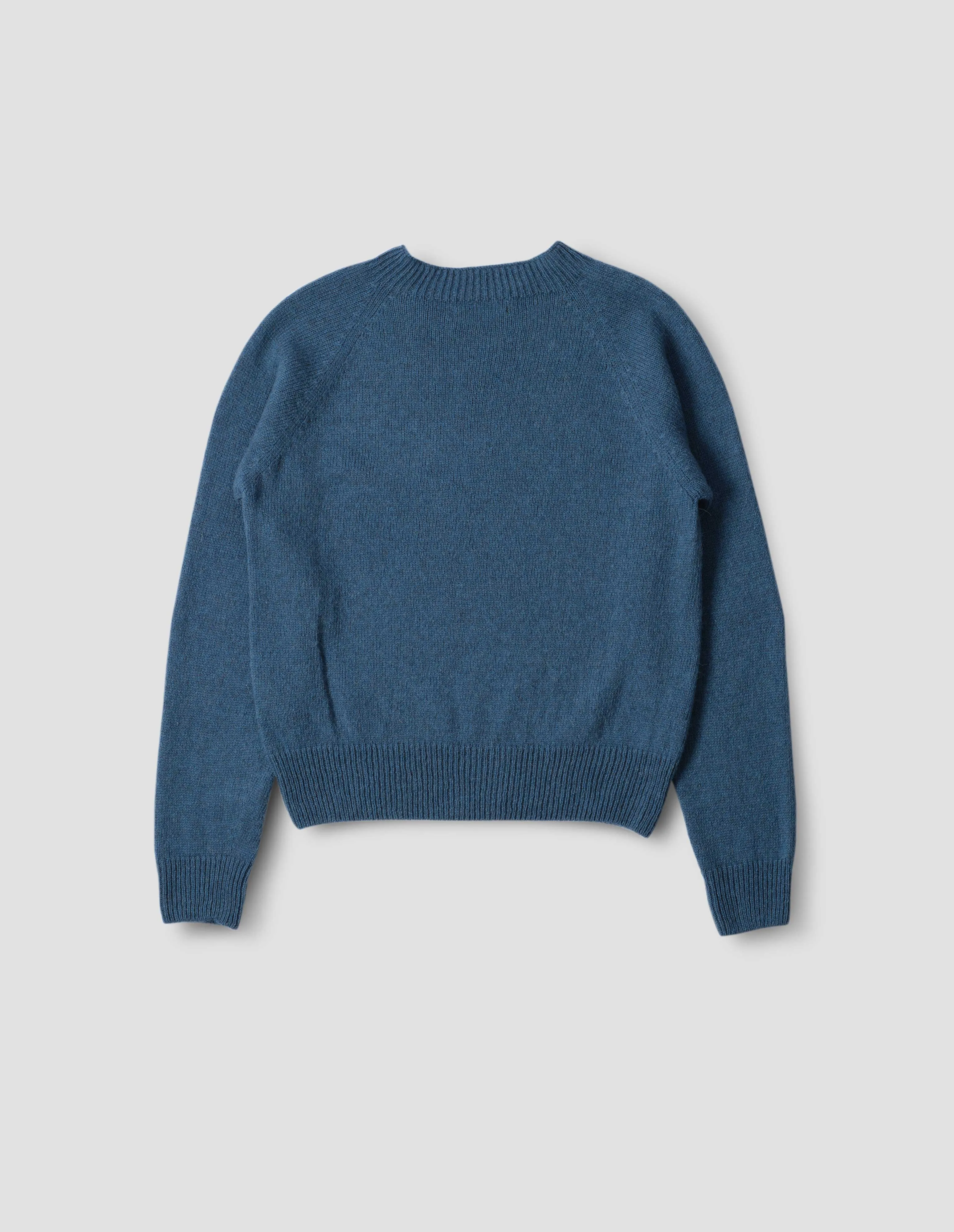 SHORT CLASSIC CREW NECK | ALPACA YAK | MINERAL BLUE sold by Margaret Howell product image thumbnail 5