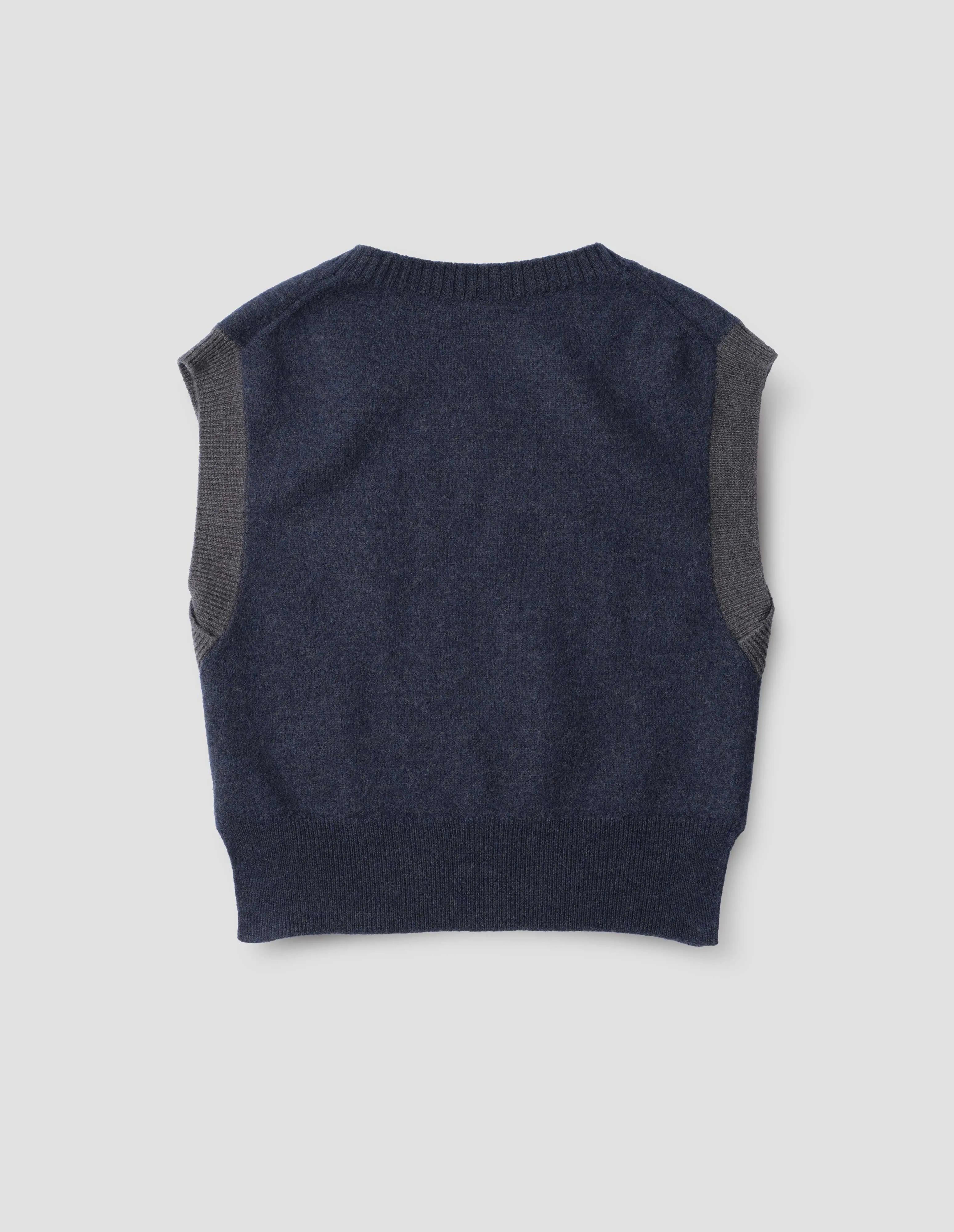 MHL. CREW NECK SLIPOVER | FELTED WOOL | INDIGO sold by Margaret Howell product image thumbnail 5
