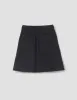 MHL. BUTTON BELT SKIRT | COTTON INDIGO | OFF BLACK sold by Margaret Howell
