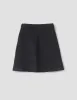 MHL. BUTTON BELT SKIRT | COTTON INDIGO | OFF BLACK sold by Margaret Howell