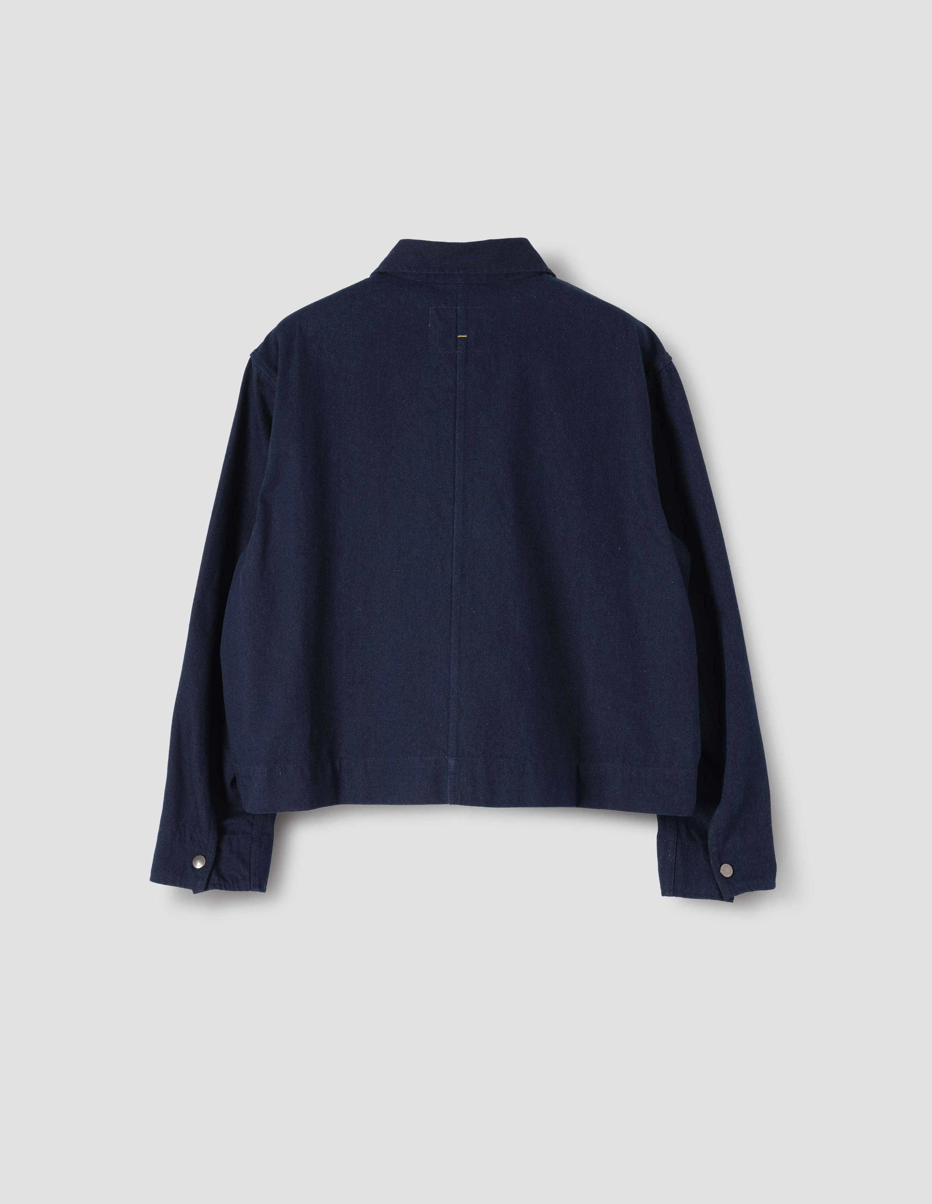 MHL. MECHANIC JACKET | YARN DYE INDIGO | INDIGO sold by Margaret Howell product image thumbnail 5
