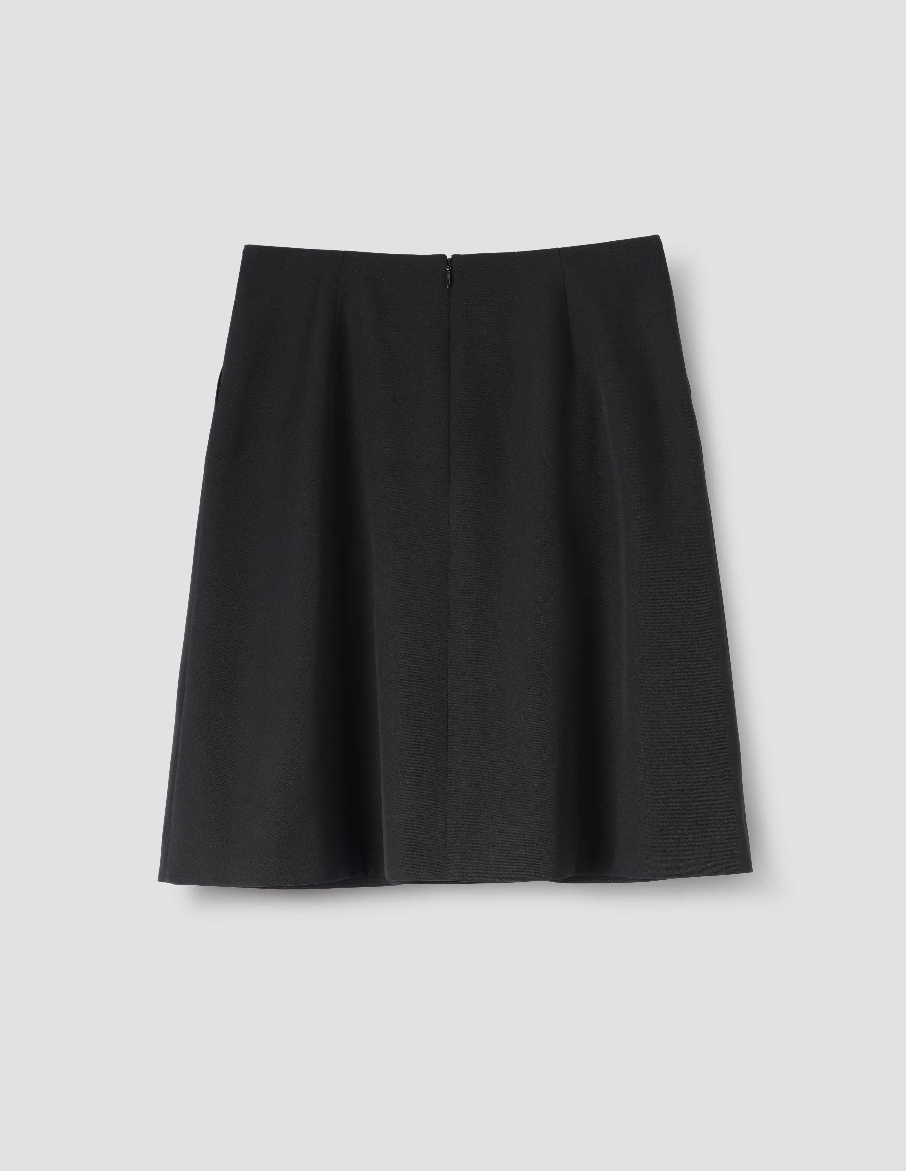 SIMPLE SKIRT | FLUID WOOL TWILL | BLACK sold by Margaret Howell product image thumbnail 4