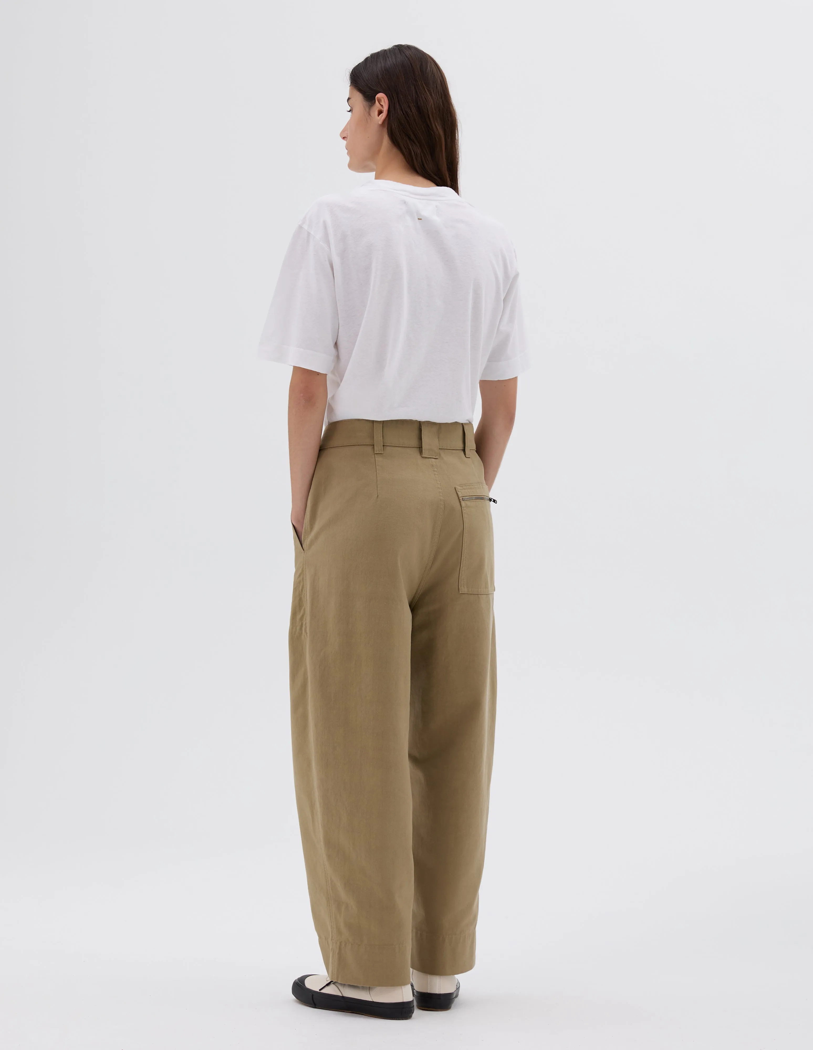 MHL. UTILITY TROUSERS | IRREGULAR COTTON DRILL | OAT sold by Margaret Howell product image thumbnail 2