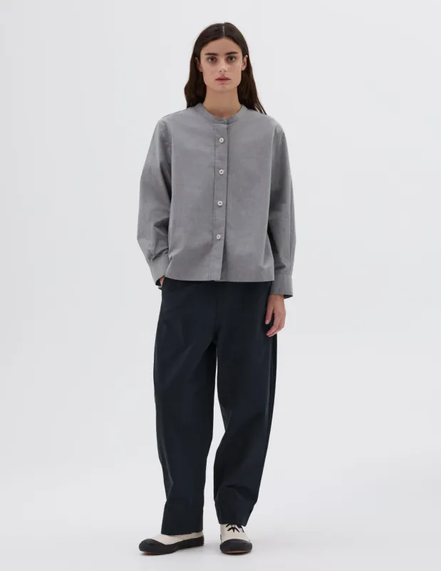 MHL. UTILITY TROUSERS | IRREGULAR COTTON DRILL | NAVY sold by Margaret Howell
