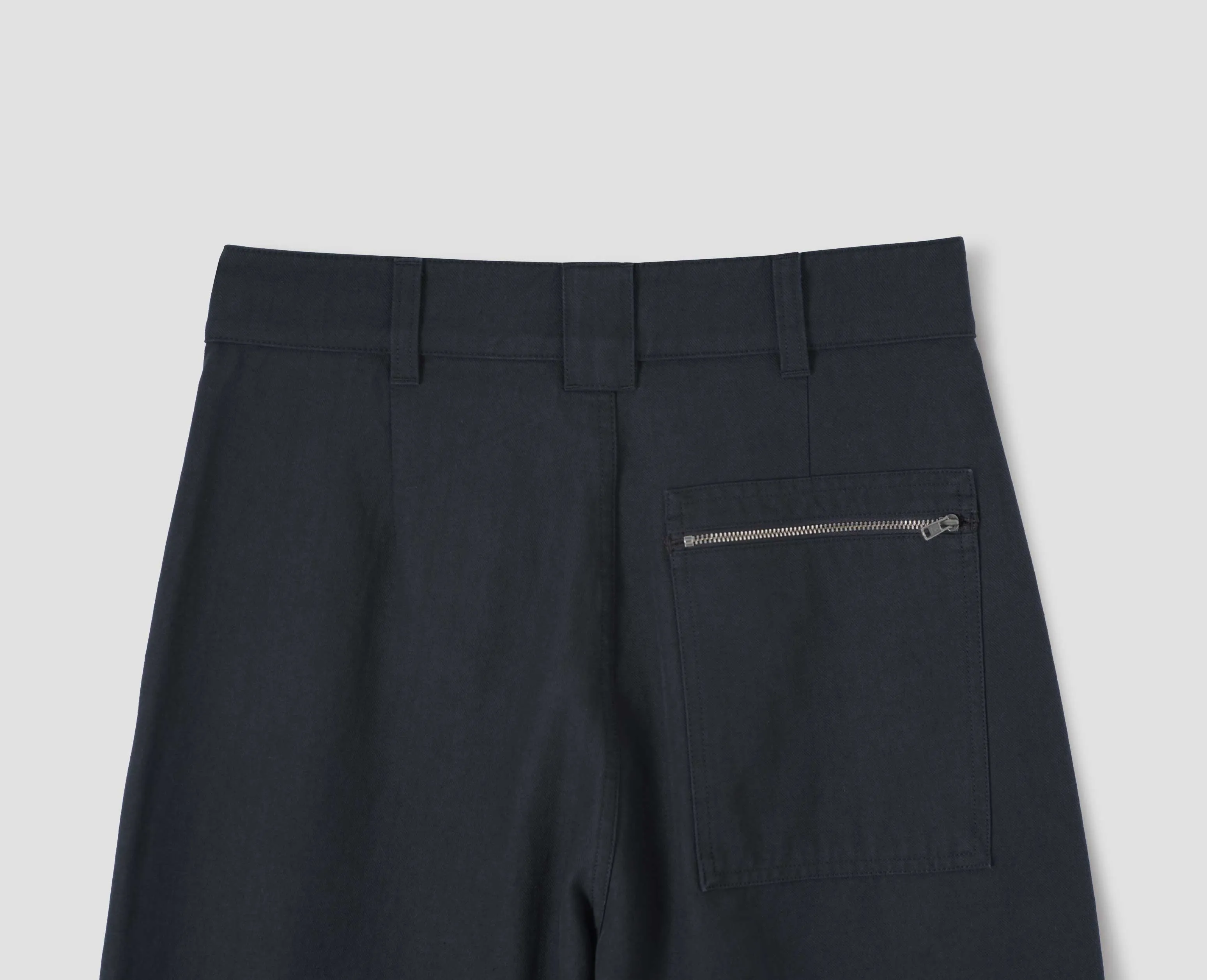 MHL. UTILITY TROUSERS | IRREGULAR COTTON DRILL | NAVY sold by Margaret Howell product image thumbnail 4