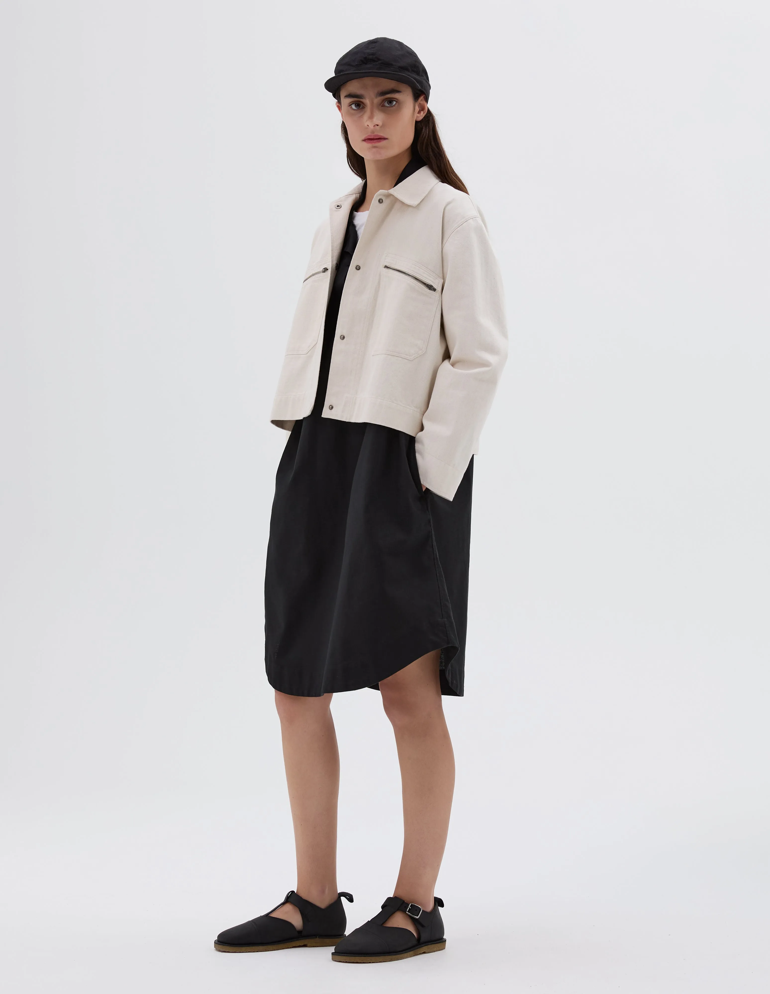 MHL. MECHANIC JACKET | NATURAL COTTON DENIM | NATURAL sold by Margaret Howell product image thumbnail 2