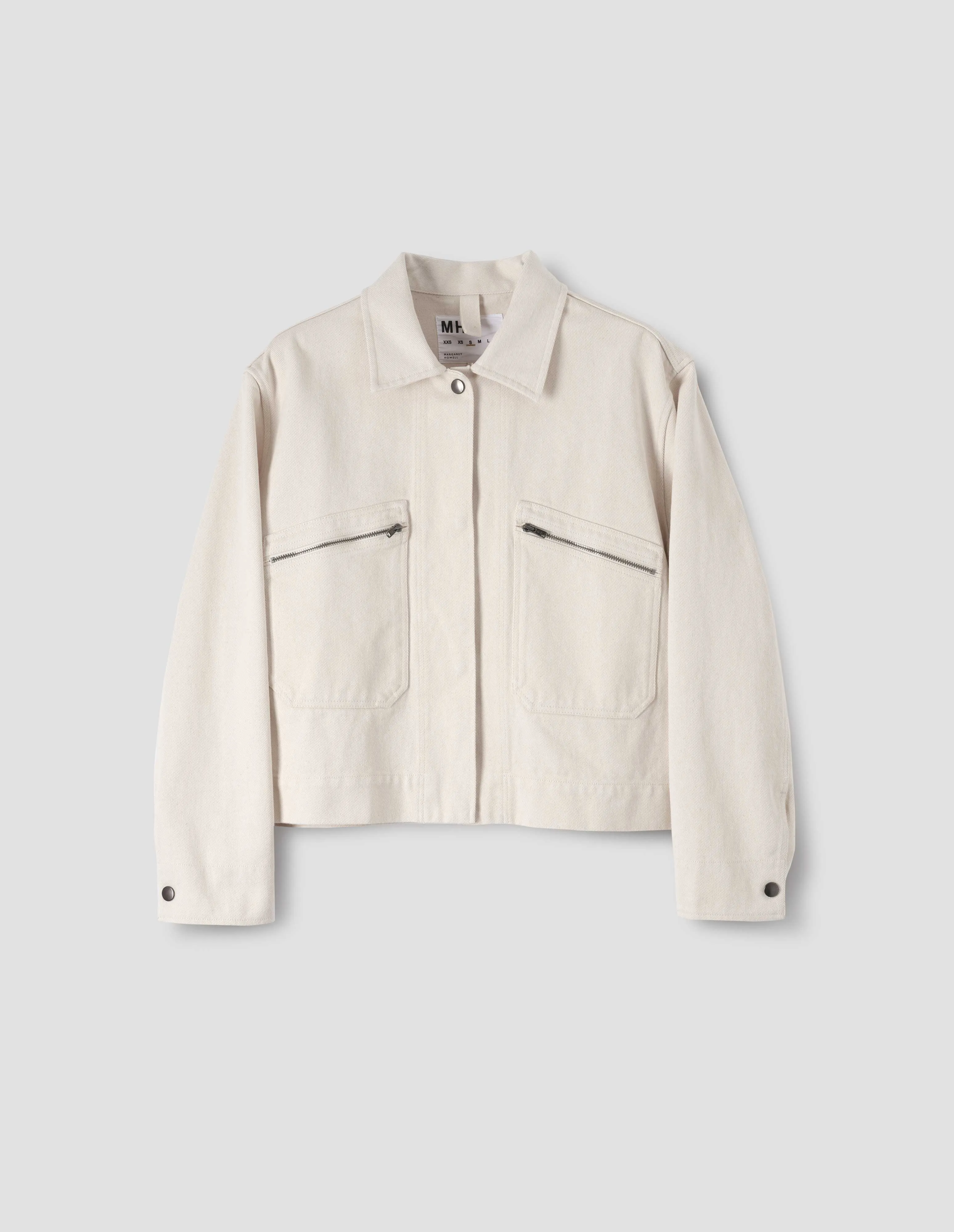 MHL. MECHANIC JACKET | NATURAL COTTON DENIM | NATURAL sold by Margaret Howell product image thumbnail 4