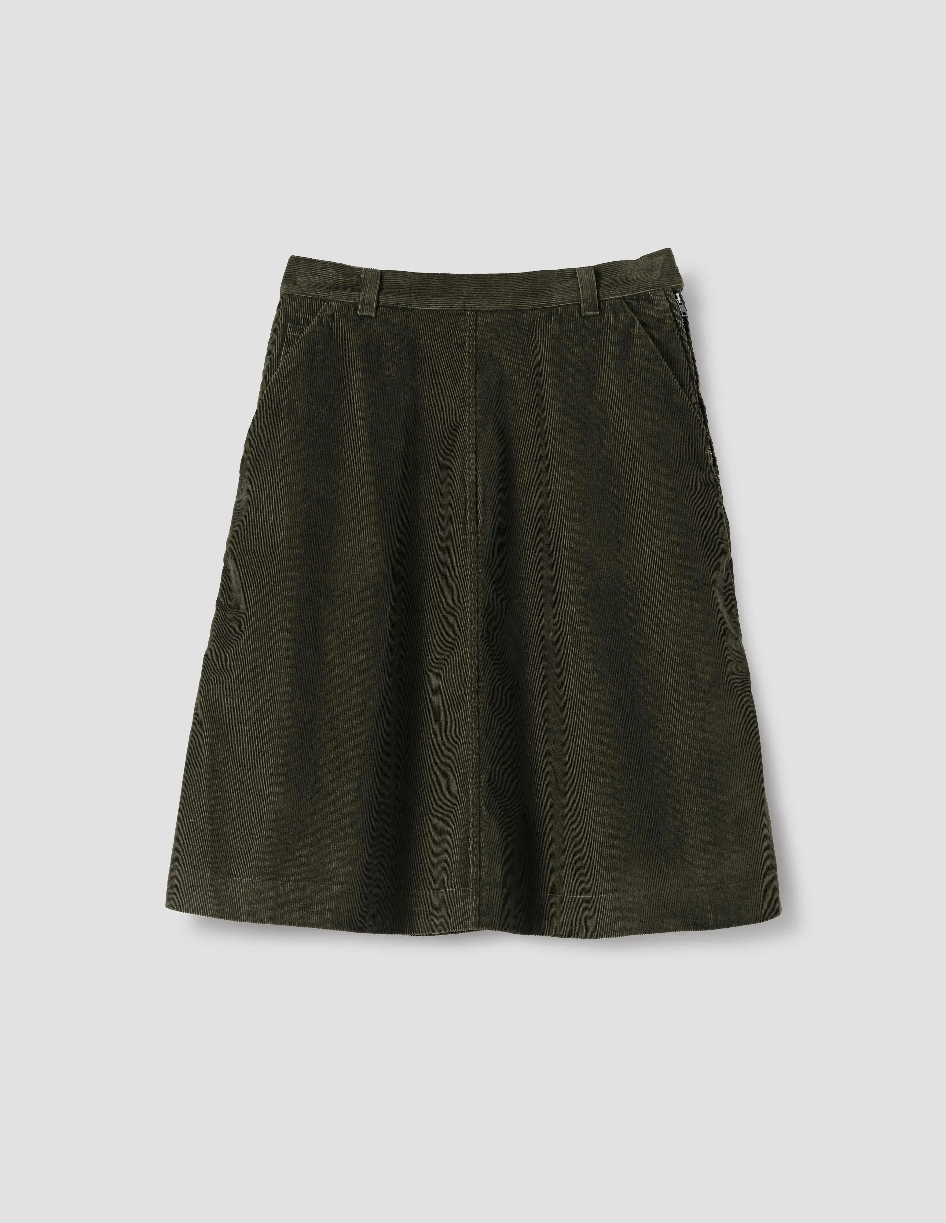 MHL. CIRCLE SKIRT | DRY COTTON NEEDLECORD
| FOREST sold by Margaret Howell product image thumbnail 3