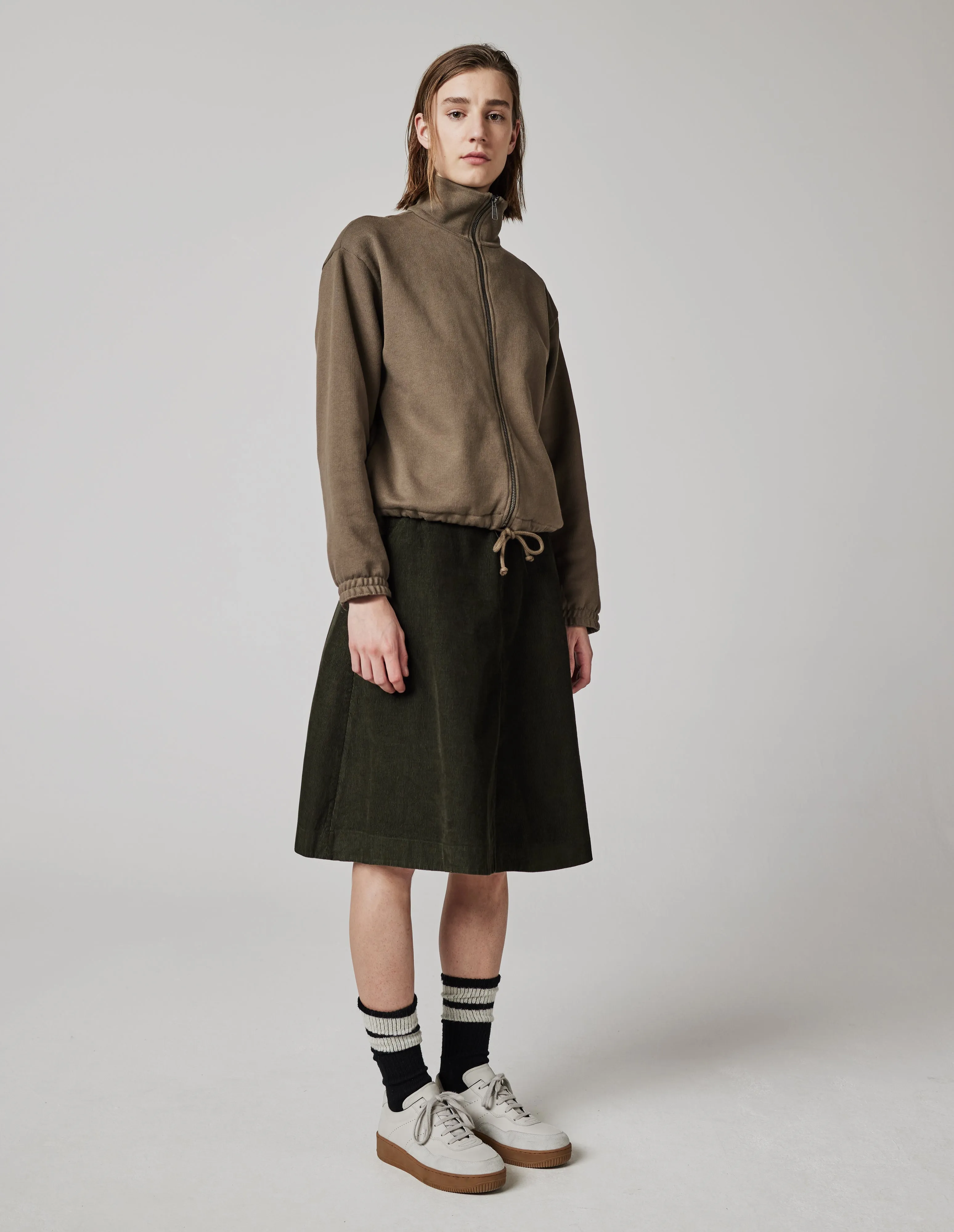 MHL. CIRCLE SKIRT | DRY COTTON NEEDLECORD
| FOREST sold by Margaret Howell
