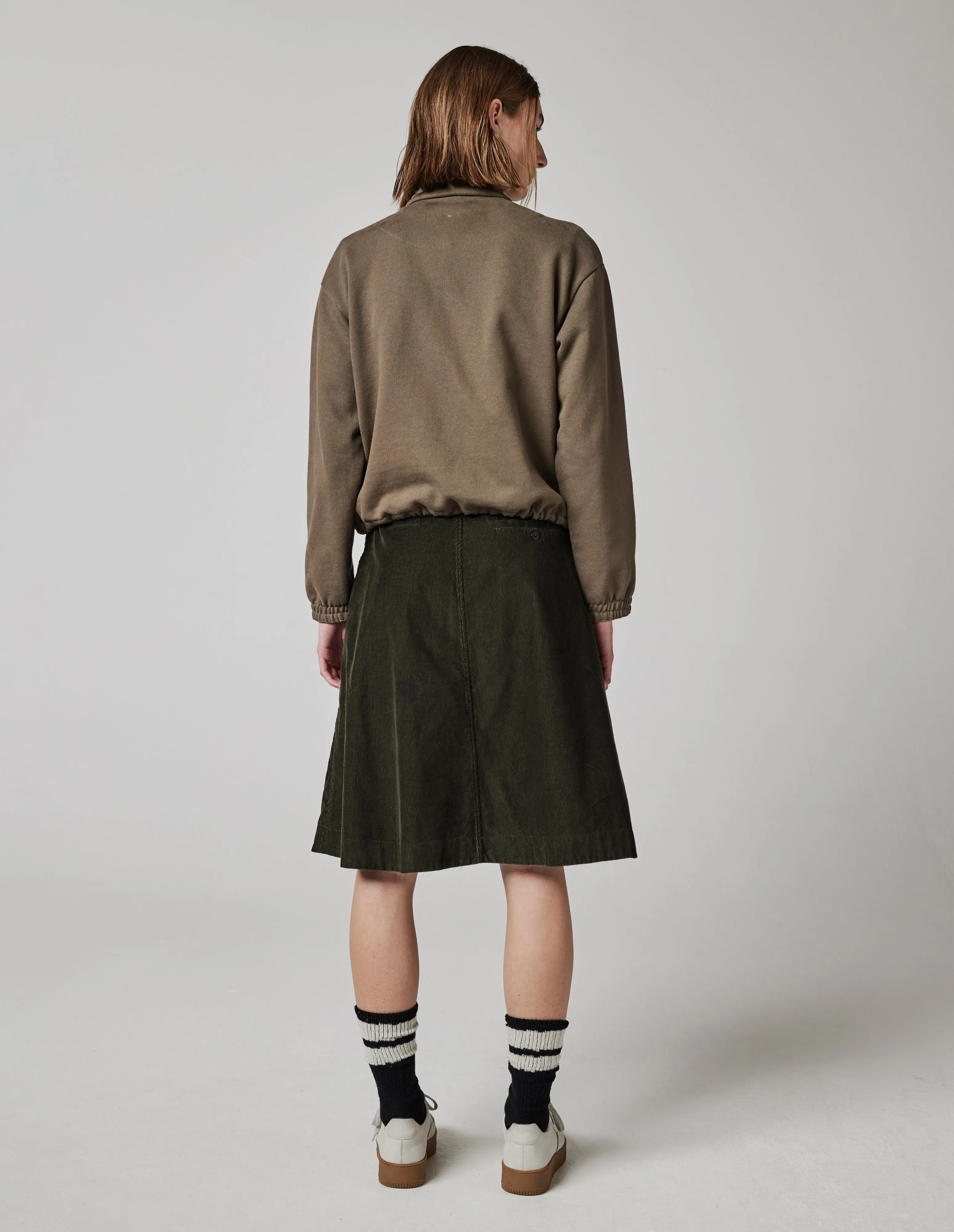 MHL. CIRCLE SKIRT | DRY COTTON NEEDLECORD
| FOREST sold by Margaret Howell product image thumbnail 2