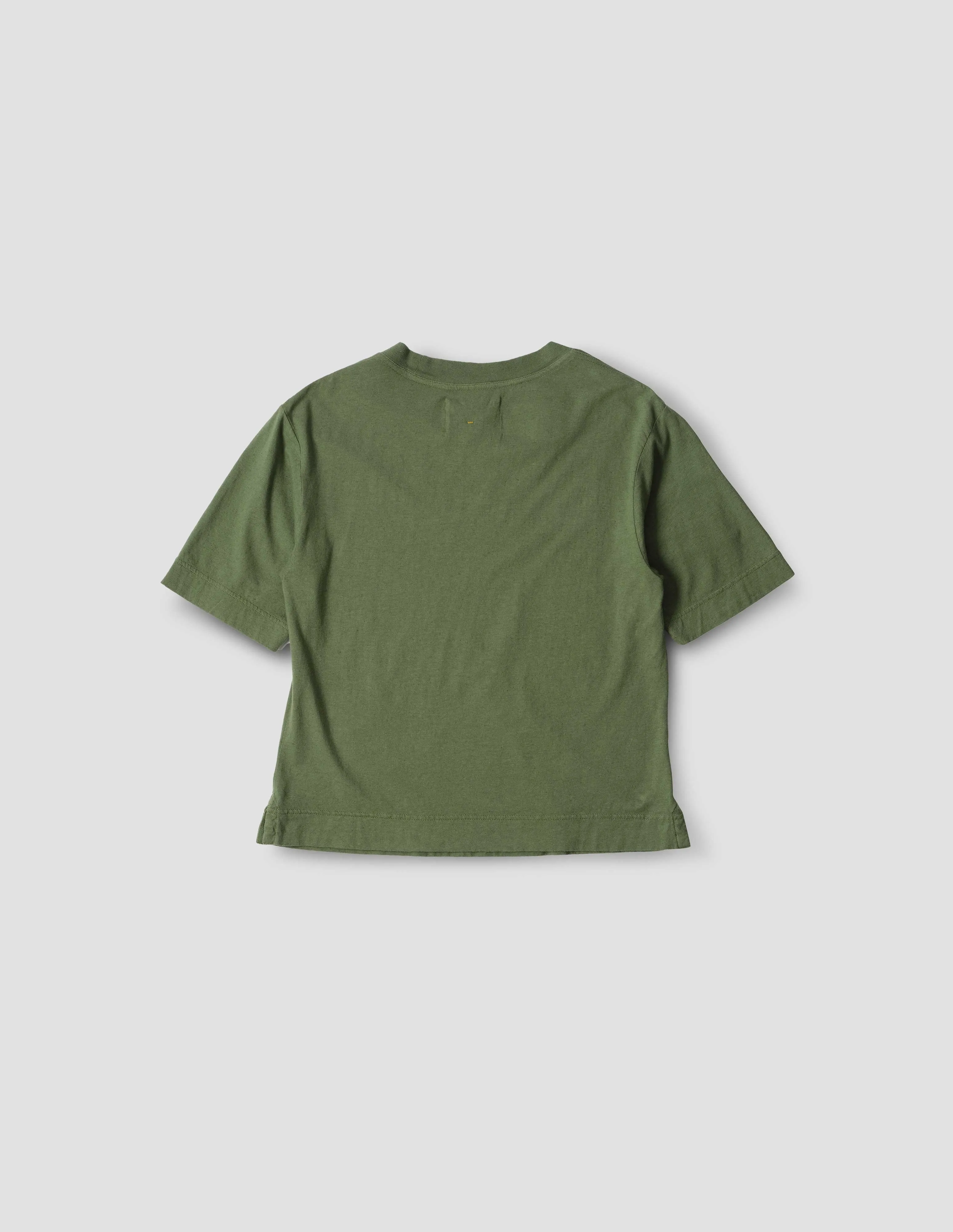 MHL. SIMPLE T SHIRT | ORGANIC COTTON LINEN JERSEY | GRASS sold by Margaret Howell product image thumbnail 5