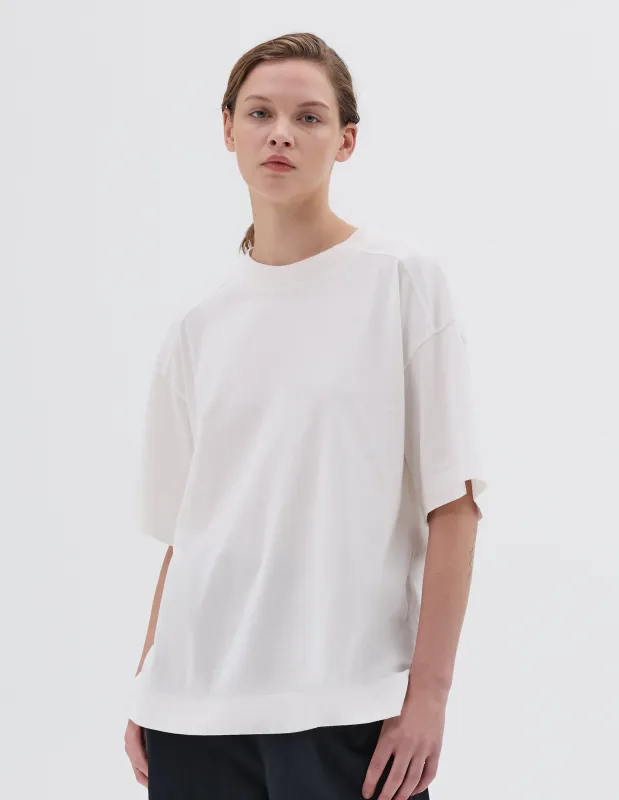 MHL. RELAXED T SHIRT | LIGHTWEIGHT DRY JERSEY | OFF WHITE sold by Margaret Howell