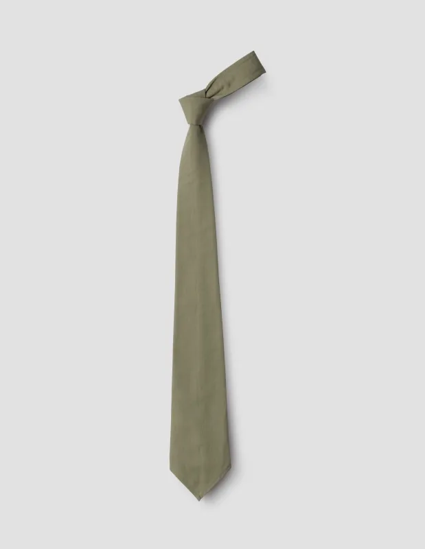 MHL. TIE | COMPACT COTTON POPLIN | SAGE sold by Margaret Howell