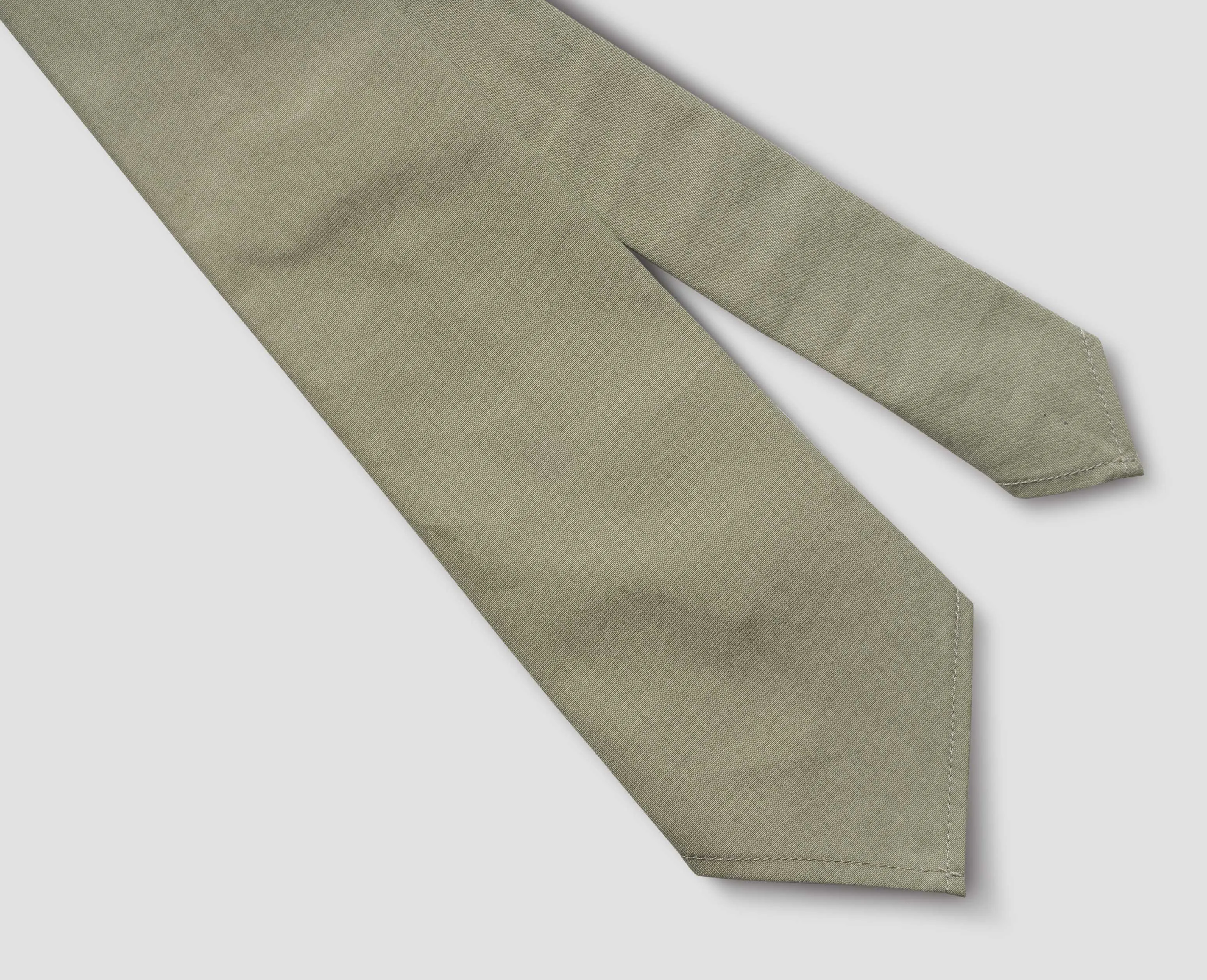 MHL. TIE | COMPACT COTTON POPLIN | SAGE sold by Margaret Howell product image thumbnail 2