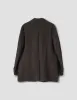 PATCH POCKET BLAZER | COMPACT LINEN | DARK BROWN sold by Margaret Howell
