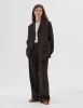 PATCH POCKET BLAZER | COMPACT LINEN | DARK BROWN sold by Margaret Howell