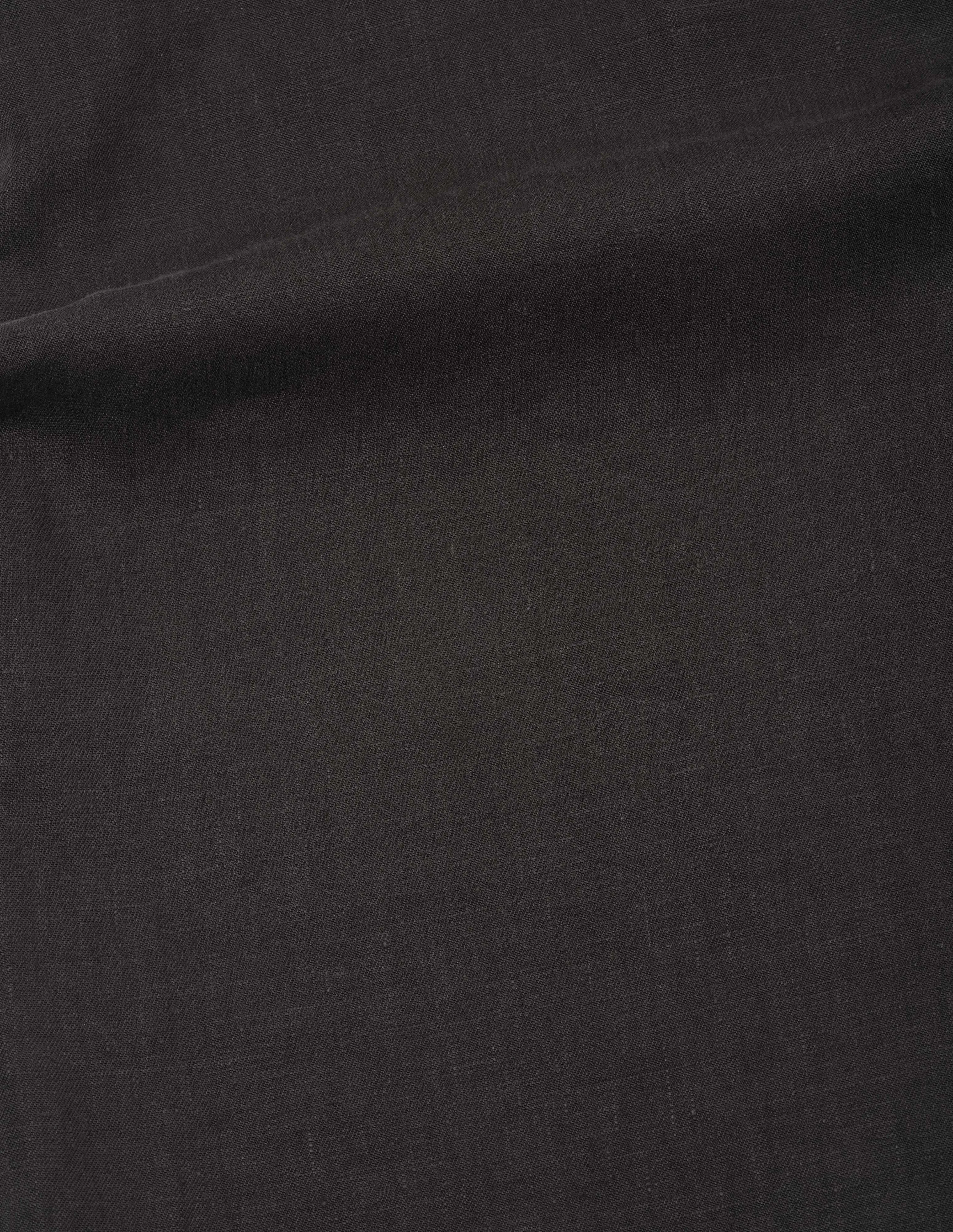 LOOSE LEG TROUSERS | COMPACT LINEN | DARK BROWN sold by Margaret Howell product image thumbnail 5