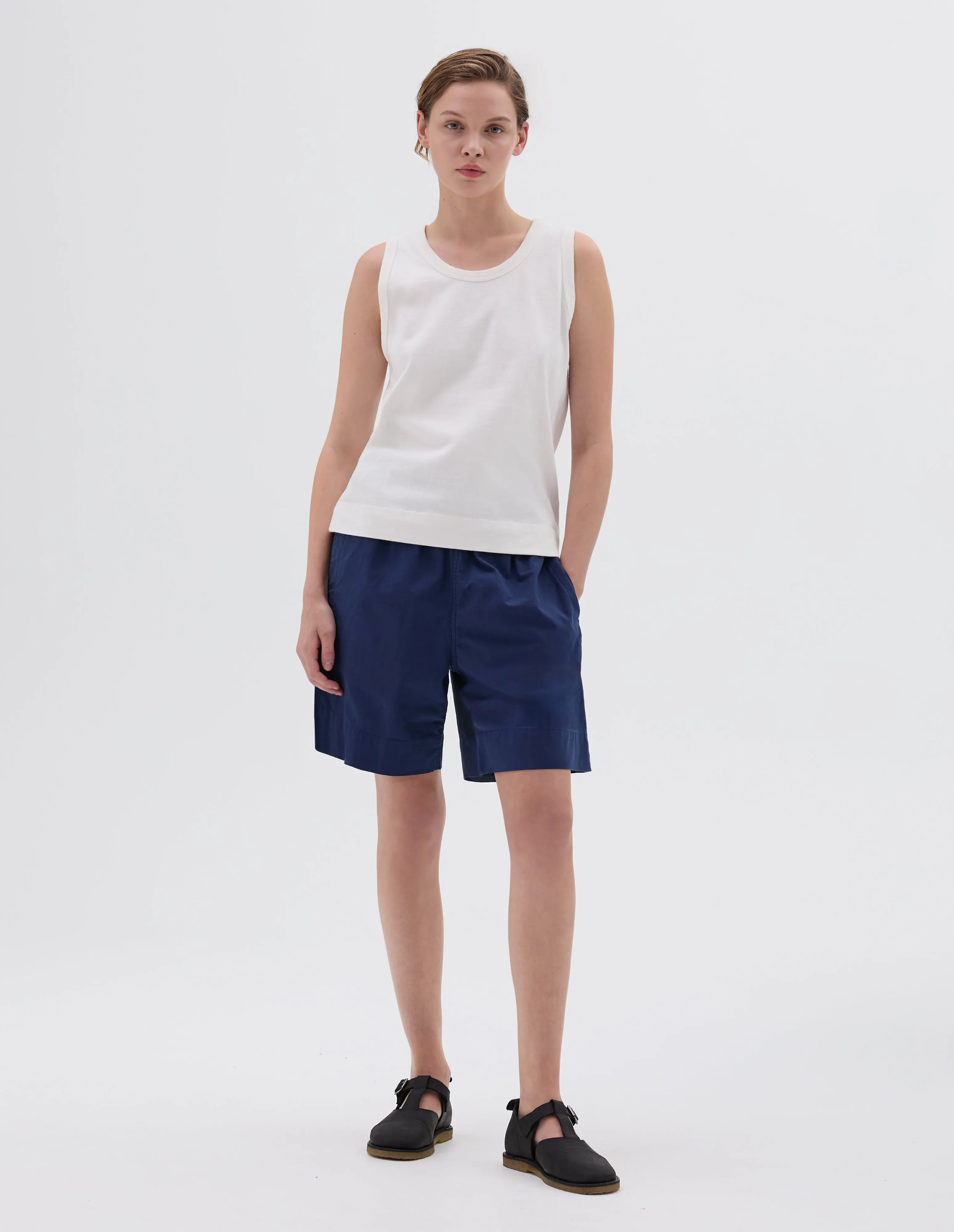 MHL. SURPLUS VEST | HEAVY COTTON JERSEY | OFF WHITE sold by Margaret Howell product image thumbnail 2