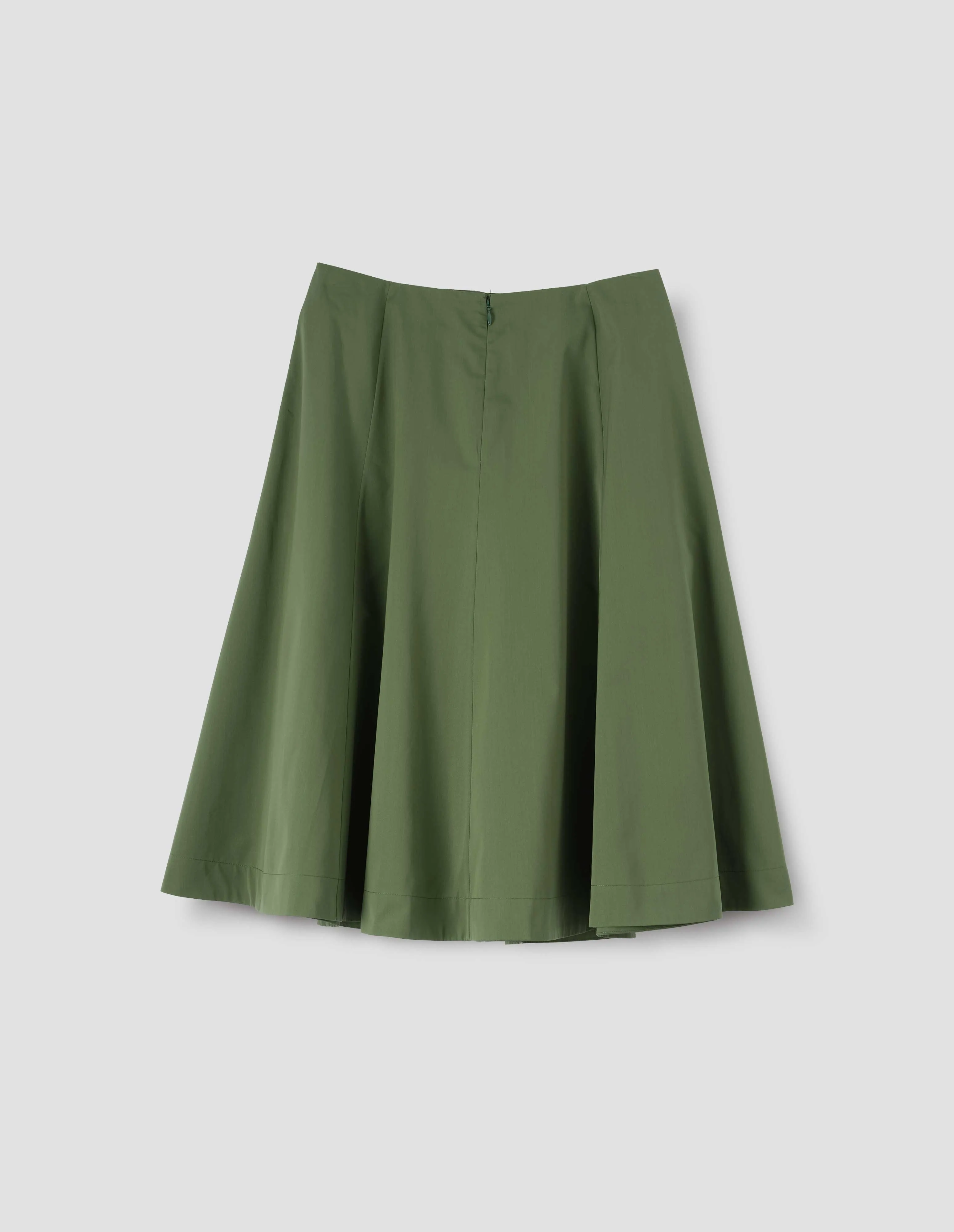 FLARED SKIRT | SOFT COMPACT COTTON | MOSS sold by Margaret Howell product image thumbnail 4