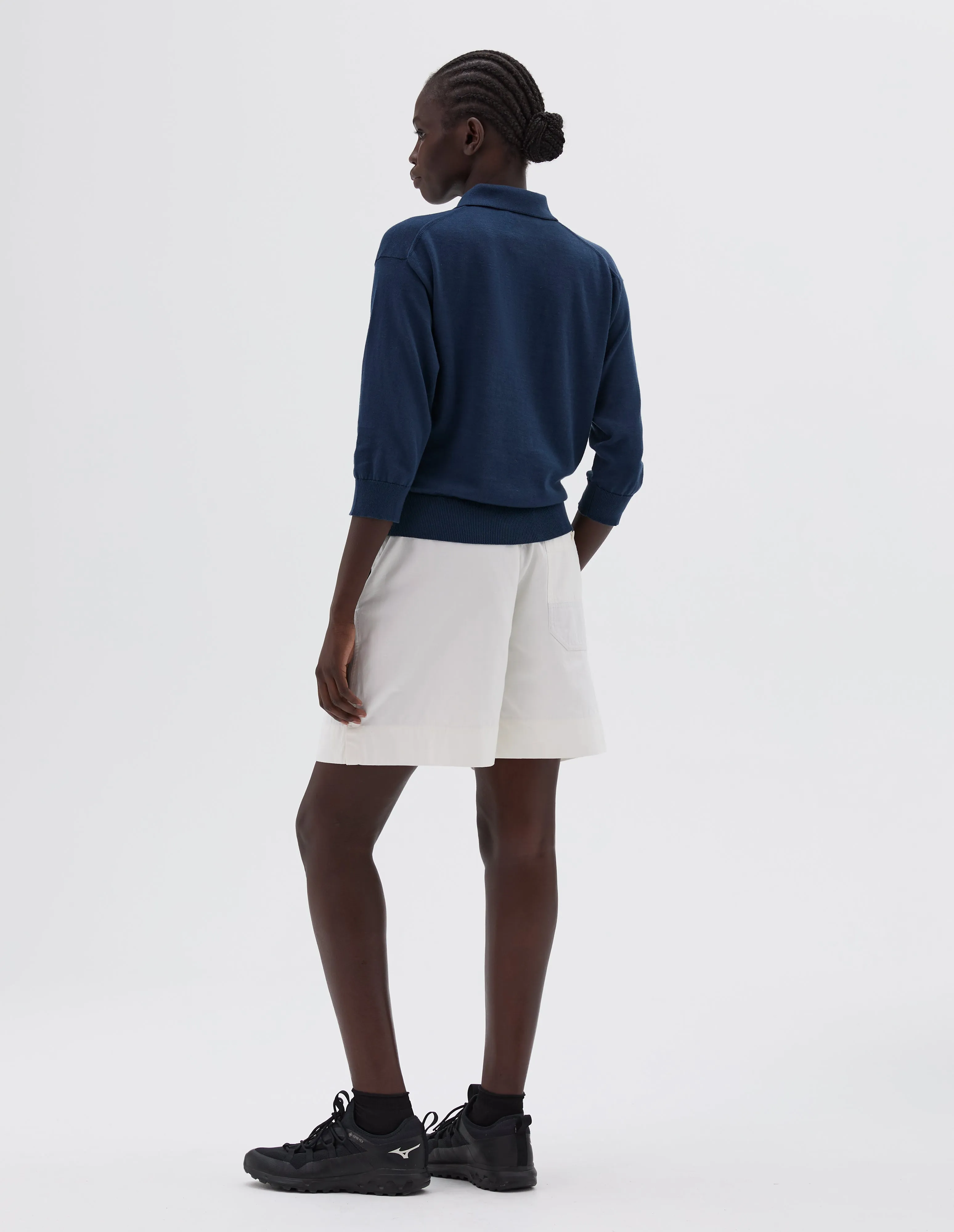 KNITTED SHIRT | FINE LINEN COTTON | INDIGO sold by Margaret Howell product image thumbnail 3