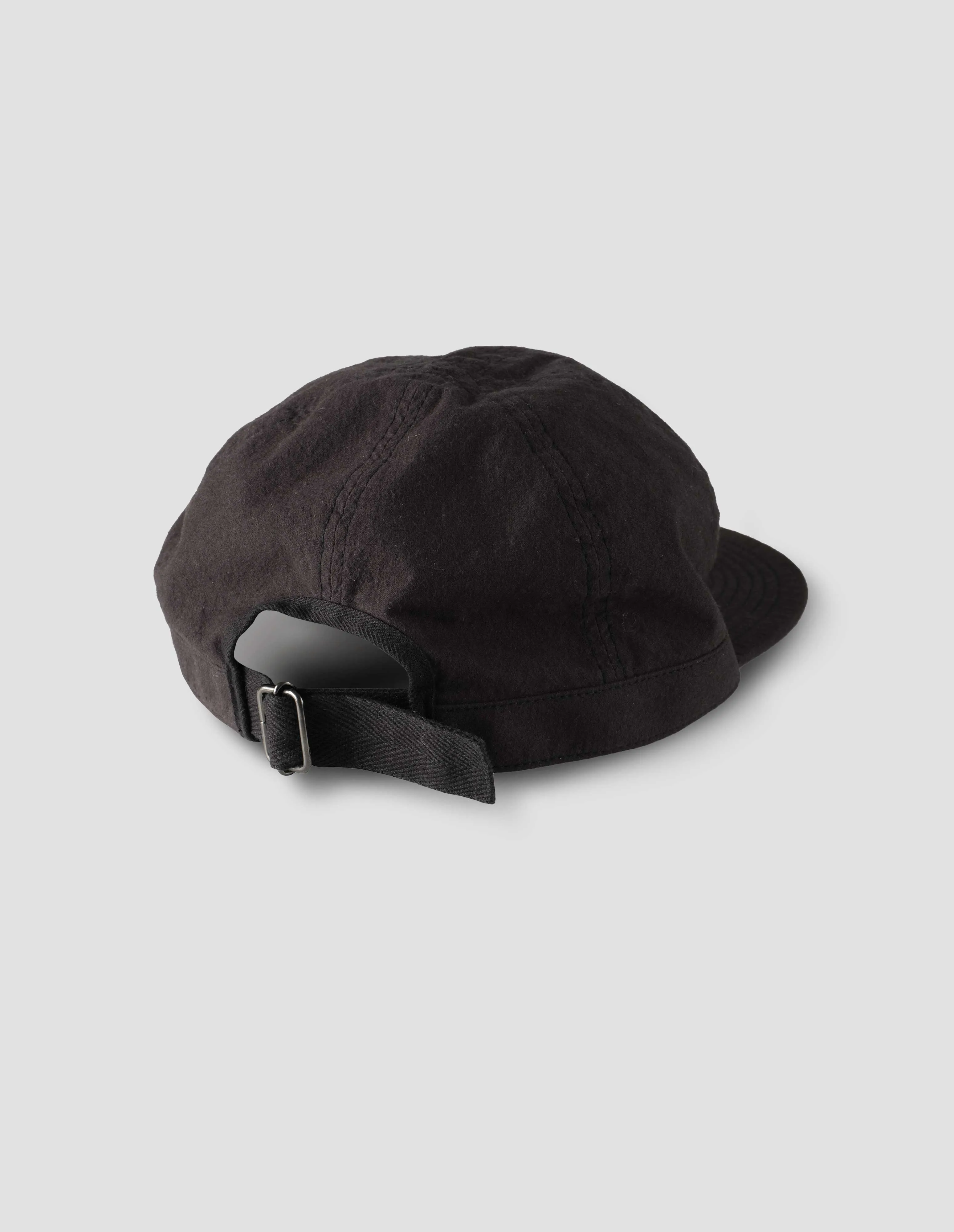 MHL. SOFT PEAK CAP | SOFT COTTON CANVAS | BLACK sold by Margaret Howell product image thumbnail 2