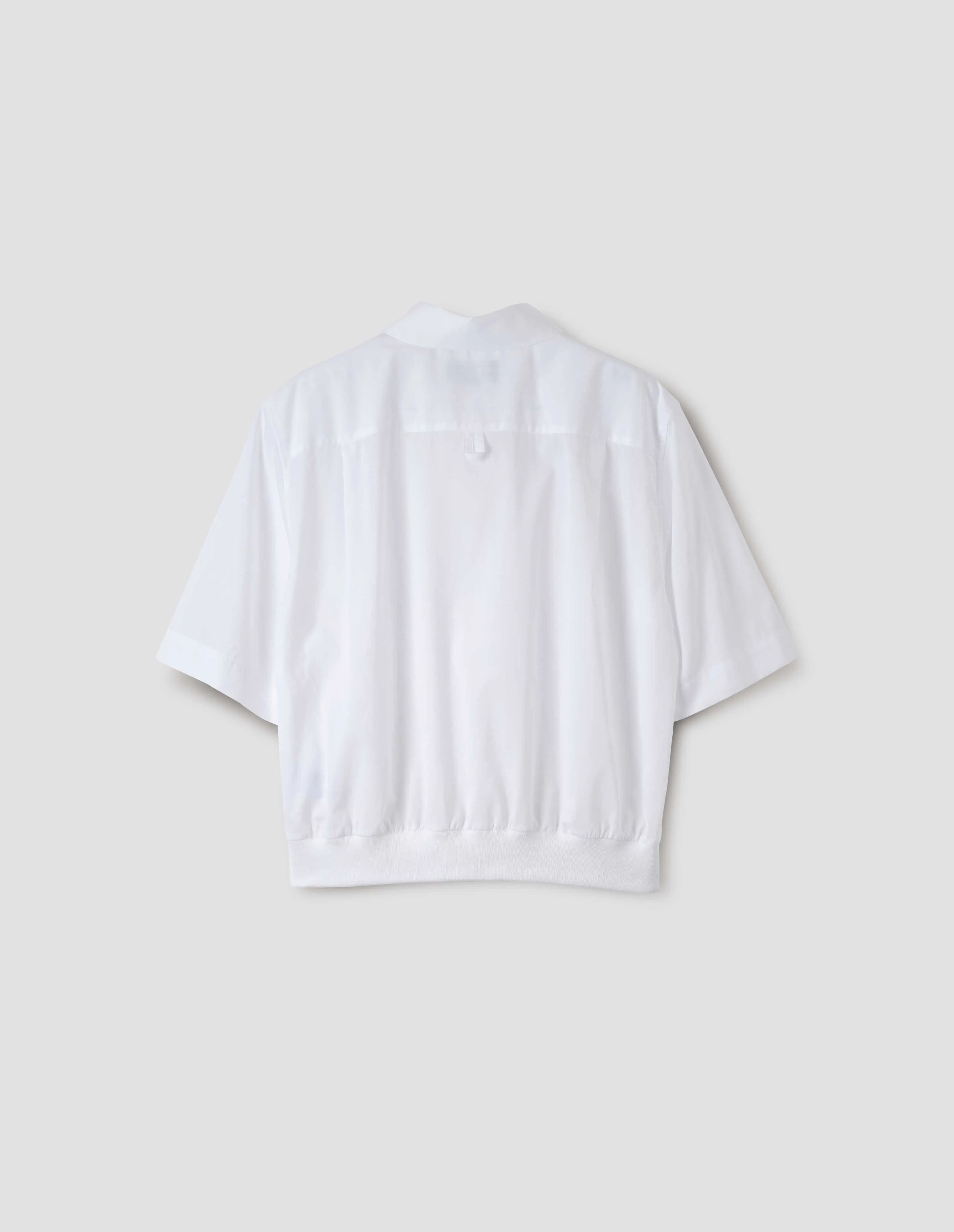 RIB HEM SHIRT | WASHED COTTON | WHITE sold by Margaret Howell product image thumbnail 2