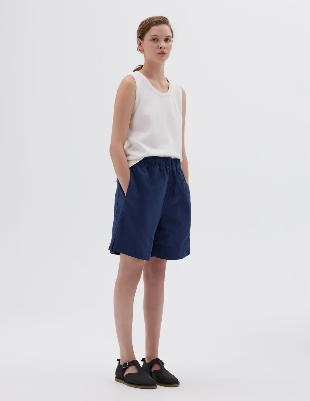 MHL. SCOUT SHORTS | LIGHT COTTON PLAINWEAVE | BLUE sold by Margaret Howell