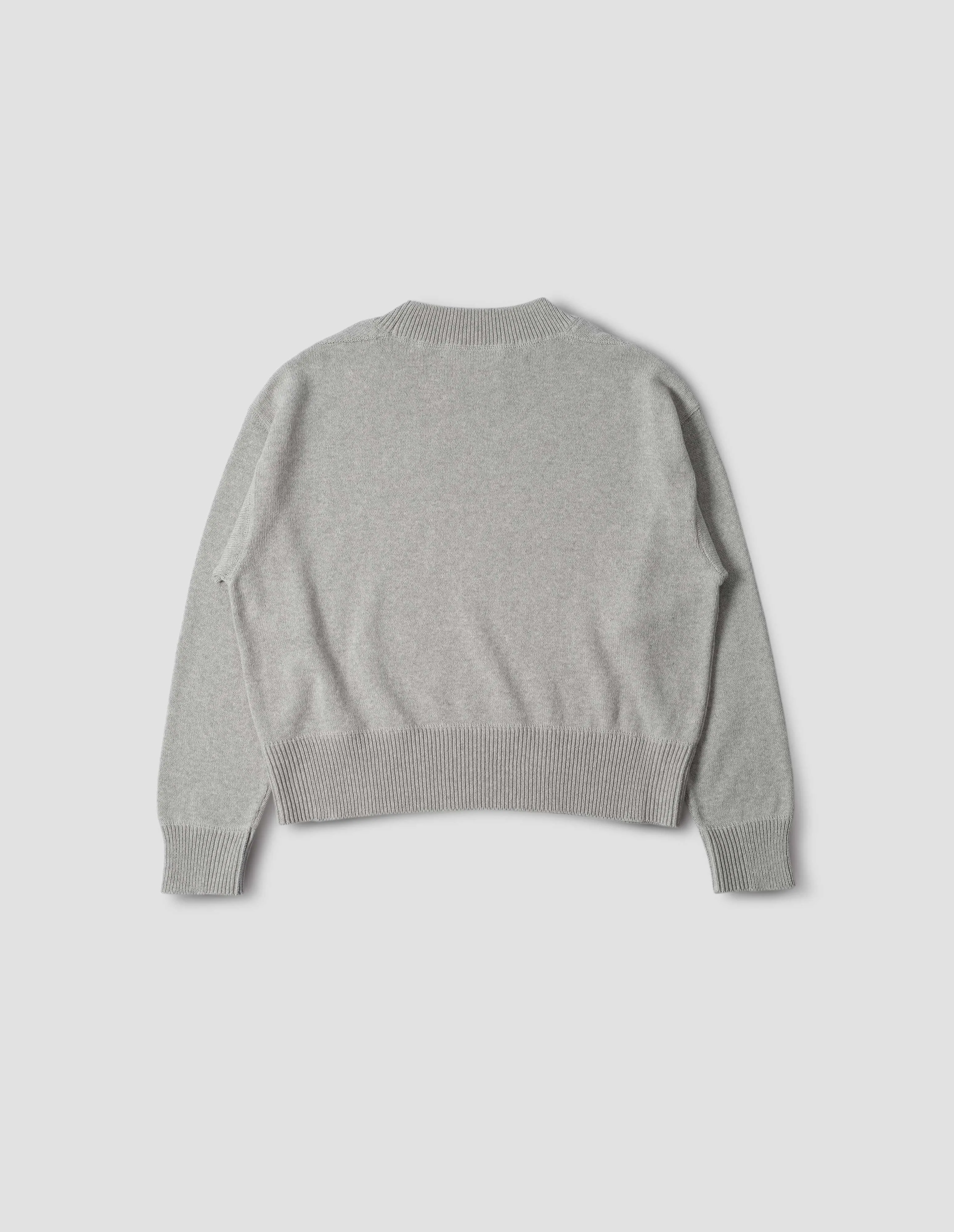 MHL. FLATLOCK GUERNSEY | DRY COTTON | LIGHT GREY sold by Margaret Howell product image thumbnail 5