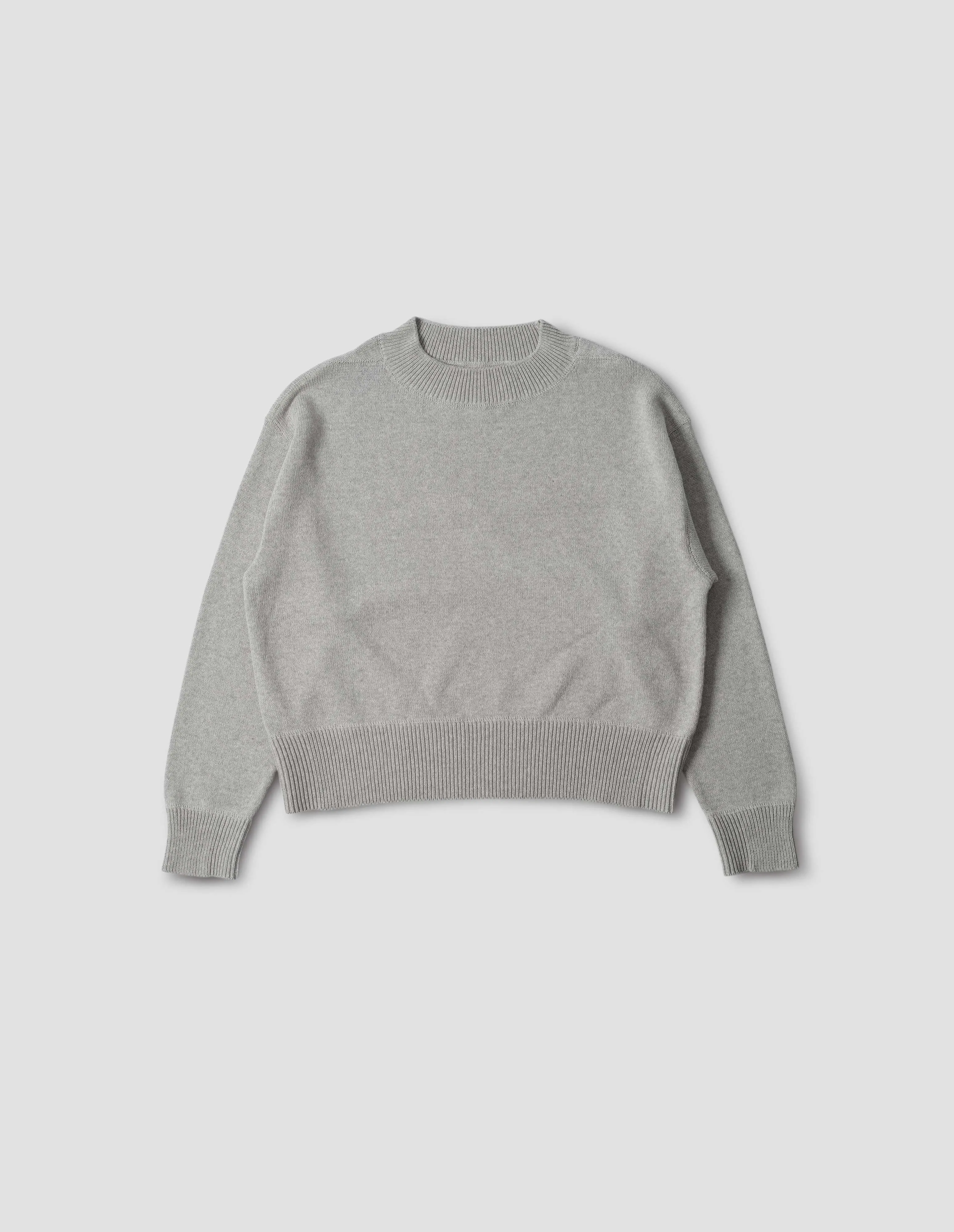 MHL. FLATLOCK GUERNSEY | DRY COTTON | LIGHT GREY sold by Margaret Howell product image thumbnail 4