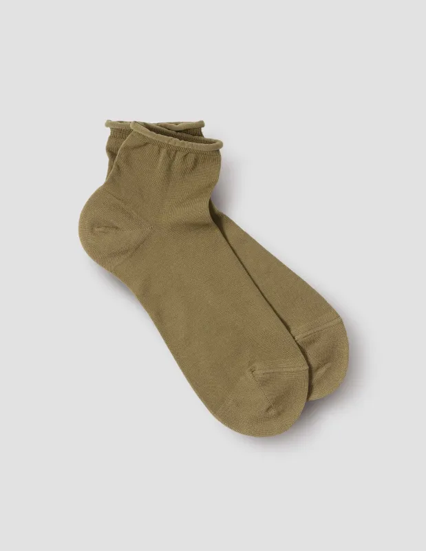 BOBBY SOCKS | COTTON | KHAKI sold by Margaret Howell