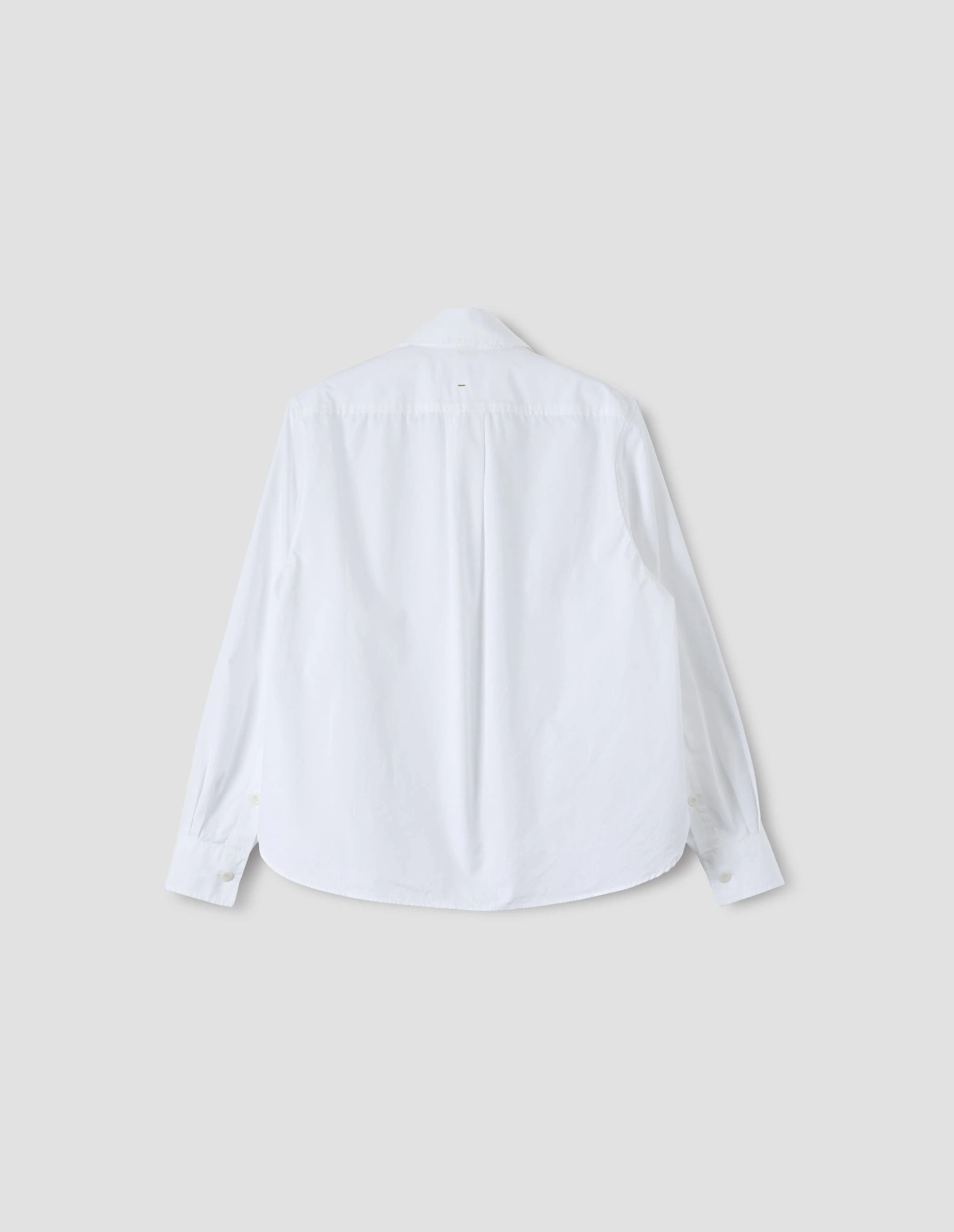 MHL. SIMPLE SHIRT | COMPACT COTTON POPLIN | WHITE sold by Margaret Howell product image thumbnail 5
